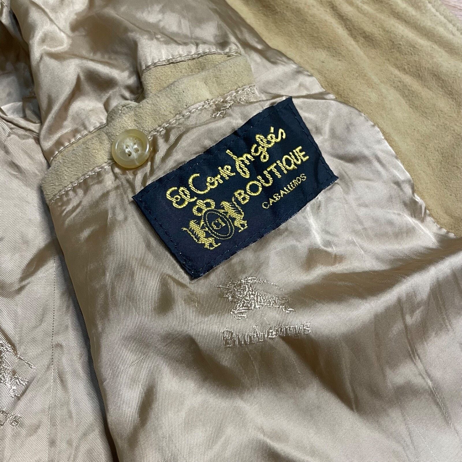 Burberry Vintage BURBERRY's Jacket coat SUEDE LEATHER BEIGE size L XL Size US XL / EU 56 / 4 - 13 Thumbnail