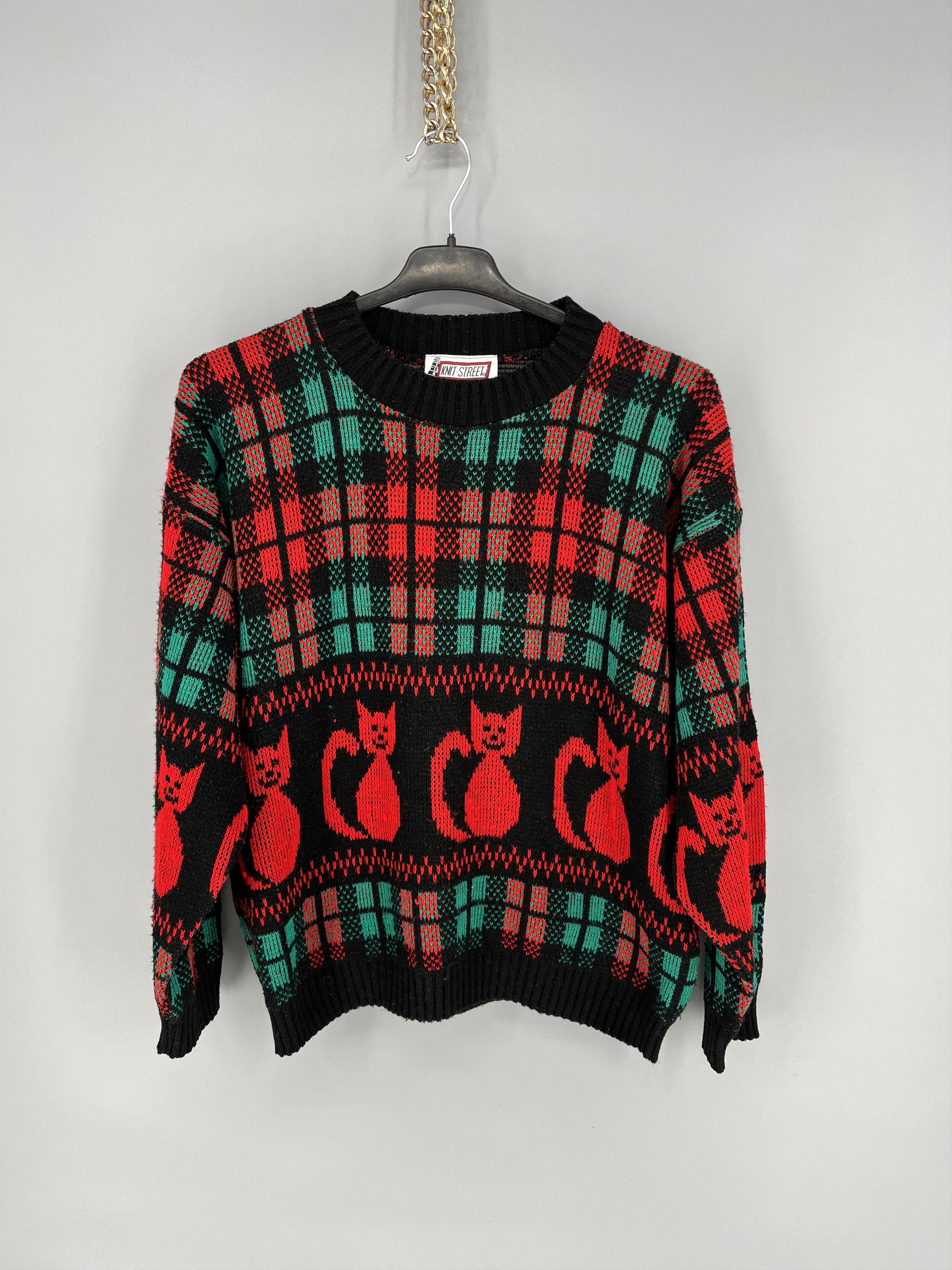 Other Knit Street Vintage Womens Sweater Art Made in USA Size M / US 6-8 / IT 42-44 - 1 Thumbnail