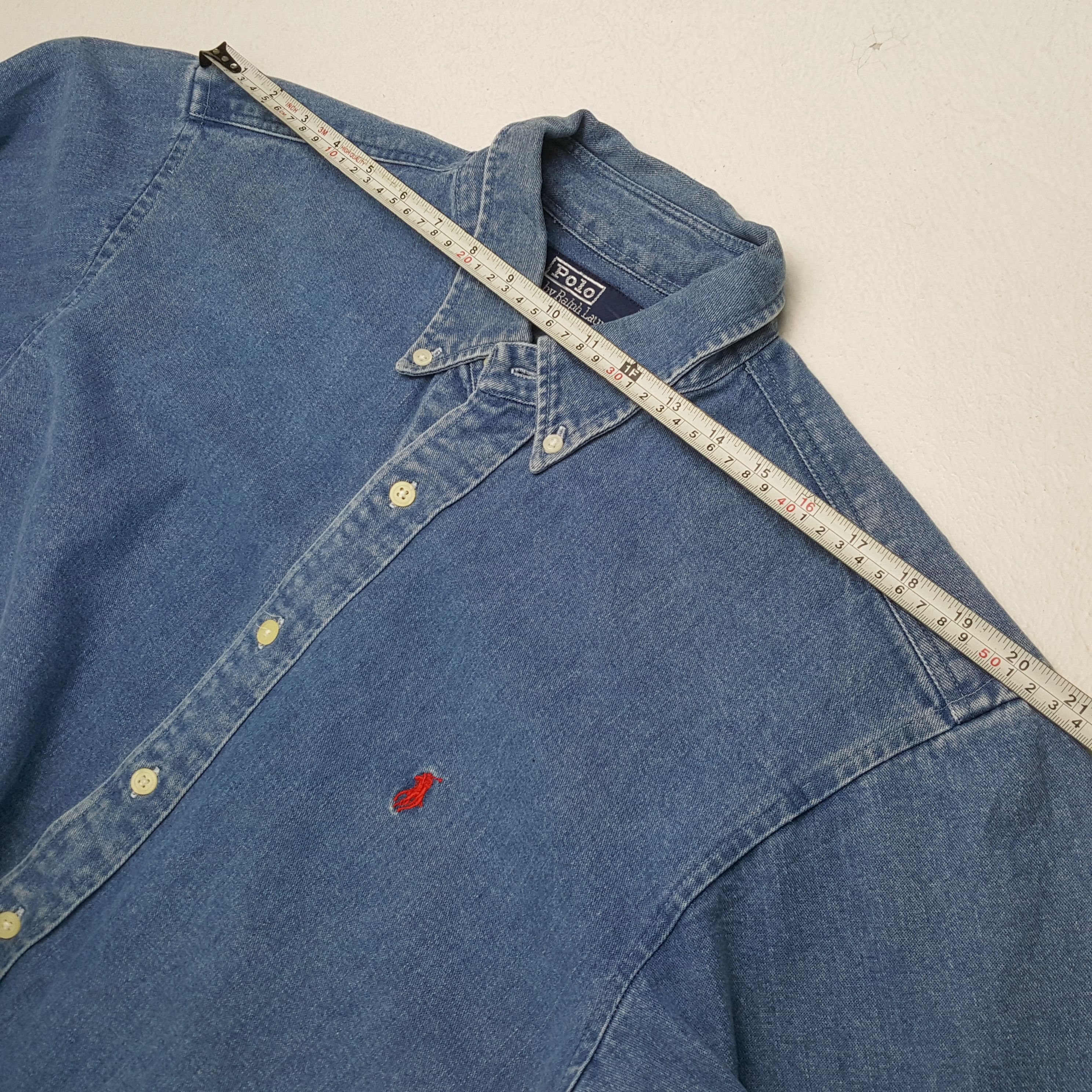 Polo Ralph Lauren × Vintage POLO by RALPH LAUREN Small Logo Design Shirt Size US L / EU 52-54 / 3 - 4 Thumbnail