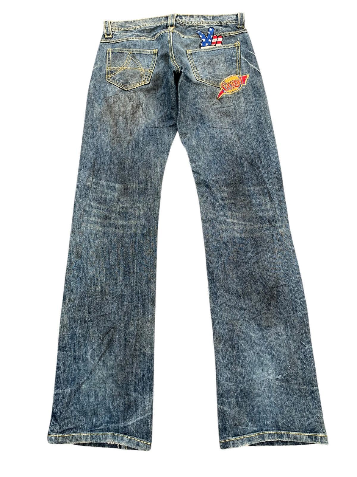 Kapital IN THE ATTIC RUSTY ROCK PUNK DISTRESSED DENIM Size US 32 / EU 48 - 4 Thumbnail