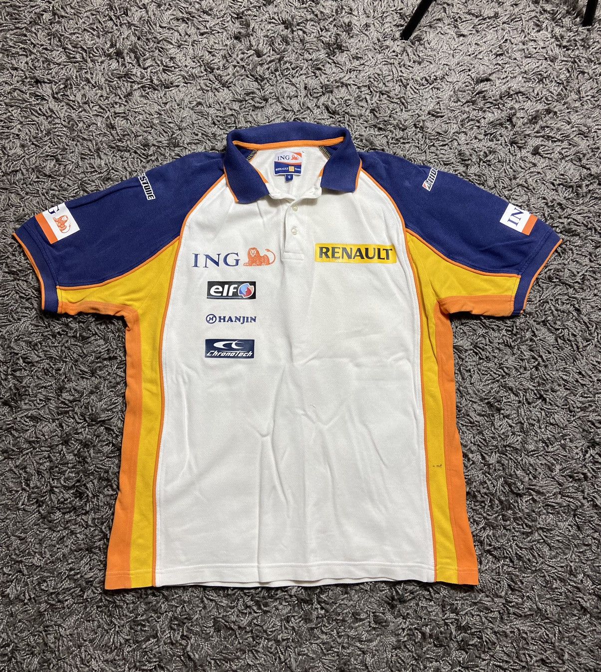 Vintage RENAULT ING RACING NASCAR SOCCER COTTON Y2K SHIRT Size US S / EU 44-46 / 1 - 1 Thumbnail