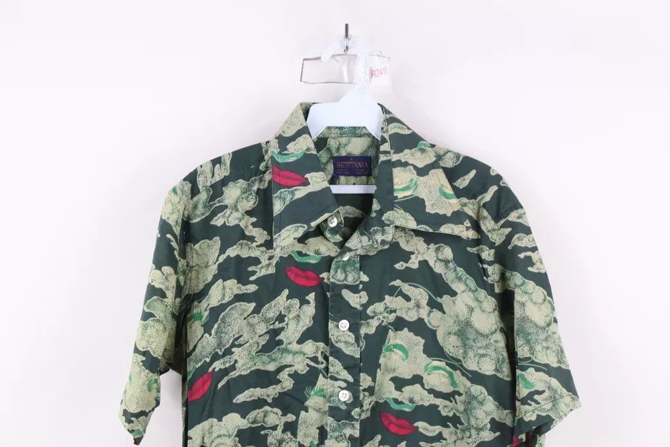 Vintage Vintage 70s Streetwear Abstract Art Face Cloud Button Shirt Size US L / EU 52-54 / 3 - 2 Thumbnail