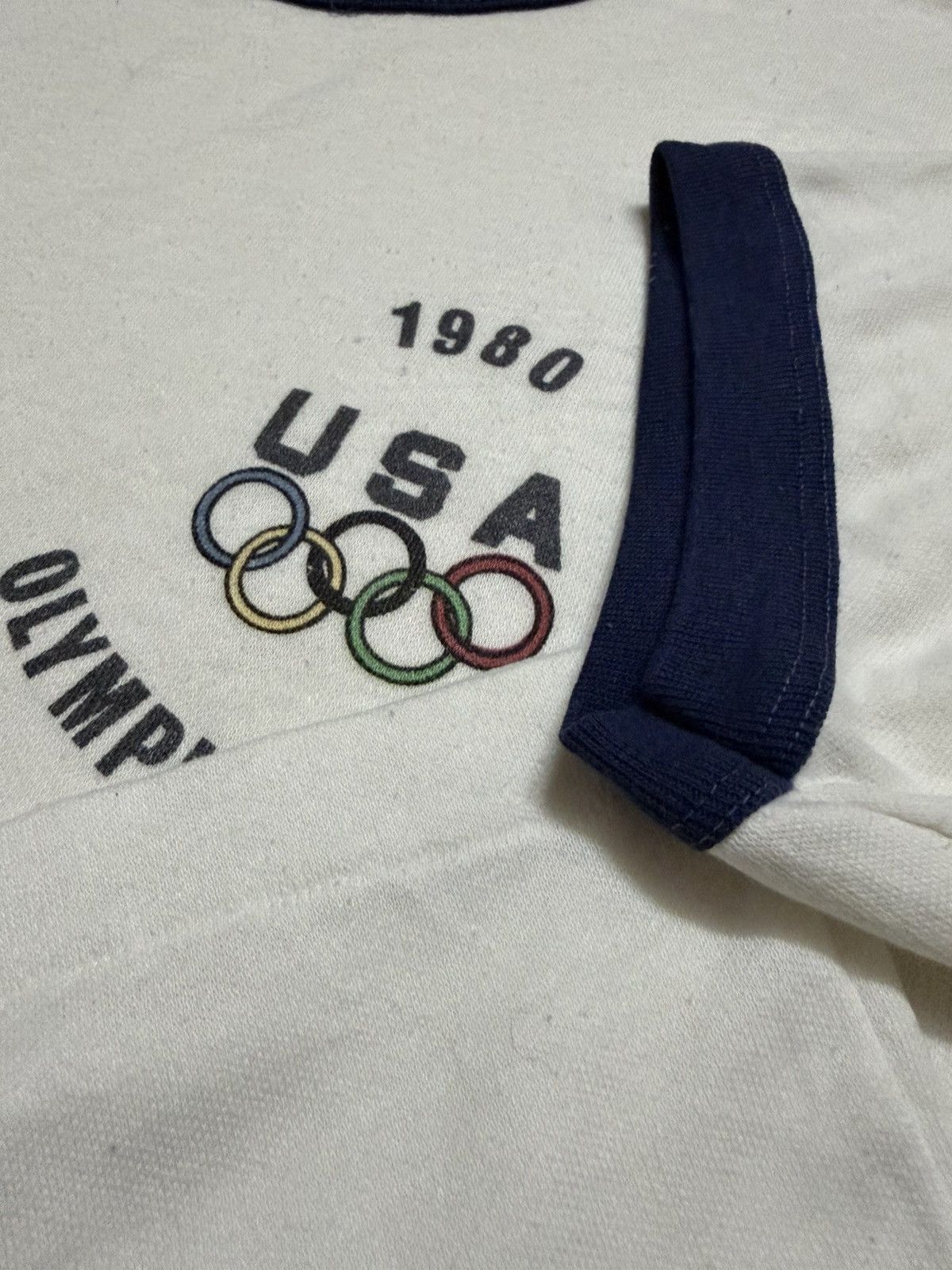 Levi's Vintage Clothing Rare Vintage 80s Levis USA Olympic Team Ringer Tshirt Size US XL / EU 56 / 4 - 5 Thumbnail