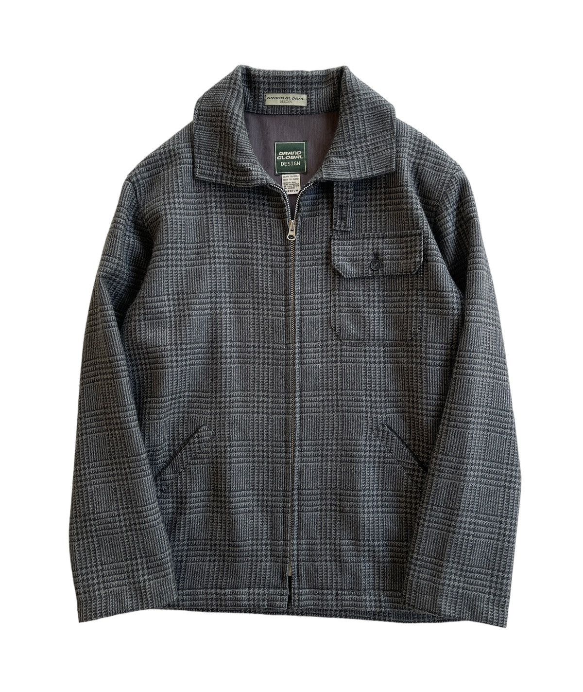 Global Work Grand Global Japan Wool Houndstooth Jacket Size US M / EU 48-50 / 2 - 1 Thumbnail