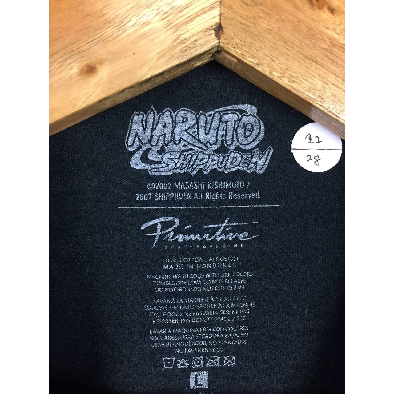 Anime × Primitive Primitive Skateboarding X Naruto Shippuden Kakashi Tee Size US L / EU 52-54 / 3 - 9 Thumbnail