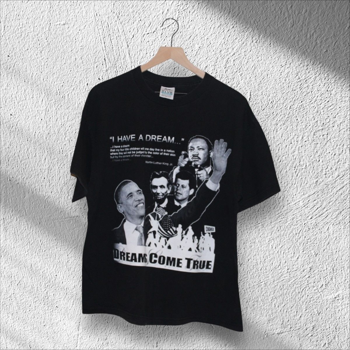 Vintage Vintage Y2K Dreams Come True Shirt Obama MLK BHM Size US XL / EU 56 / 4 - 1 Thumbnail