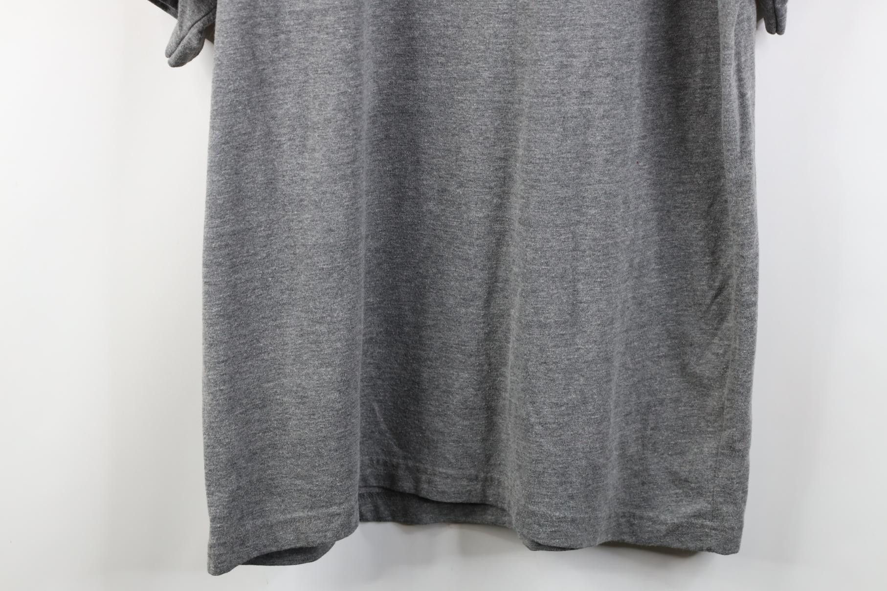 Vintage Vintage 90s Y2K Streetwear Blank Short Sleeve T-Shirt Gray Size US L / EU 52-54 / 3 - 9 Thumbnail