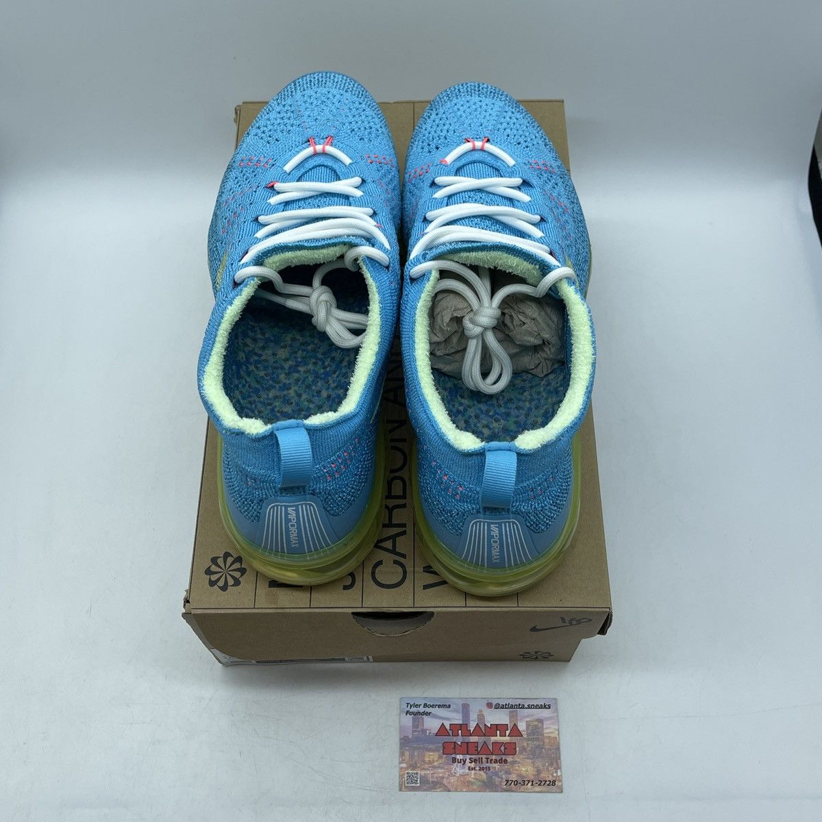 Nike Air vapormax 2023 Baltic blue Size US 10.5 / EU 43-44 - 6 Thumbnail