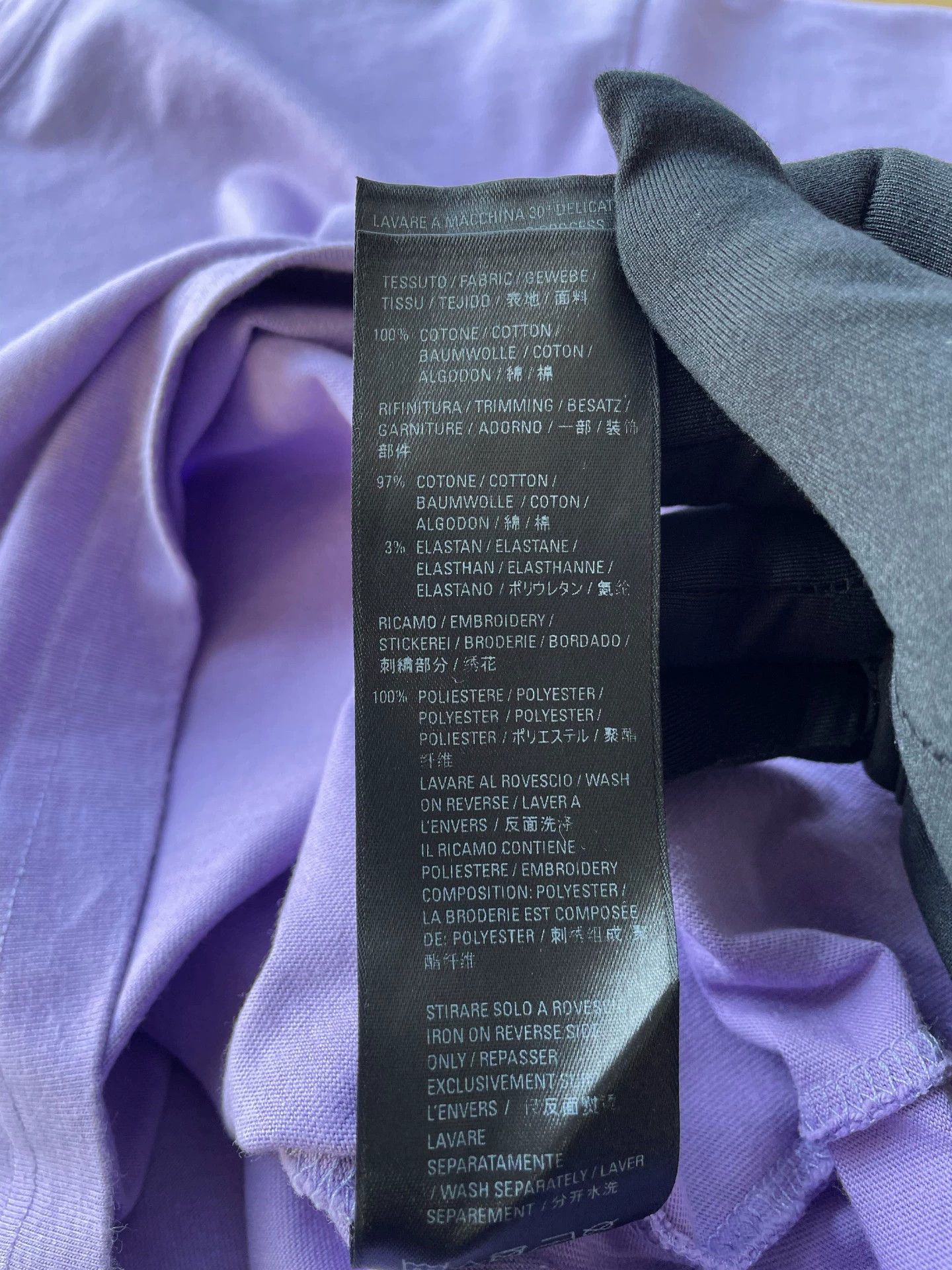 Balenciaga Balenciaga wmn purple embroidered logo short tee XS 99 new Size XS / US 0-2 / IT 36-38 - 6 Thumbnail