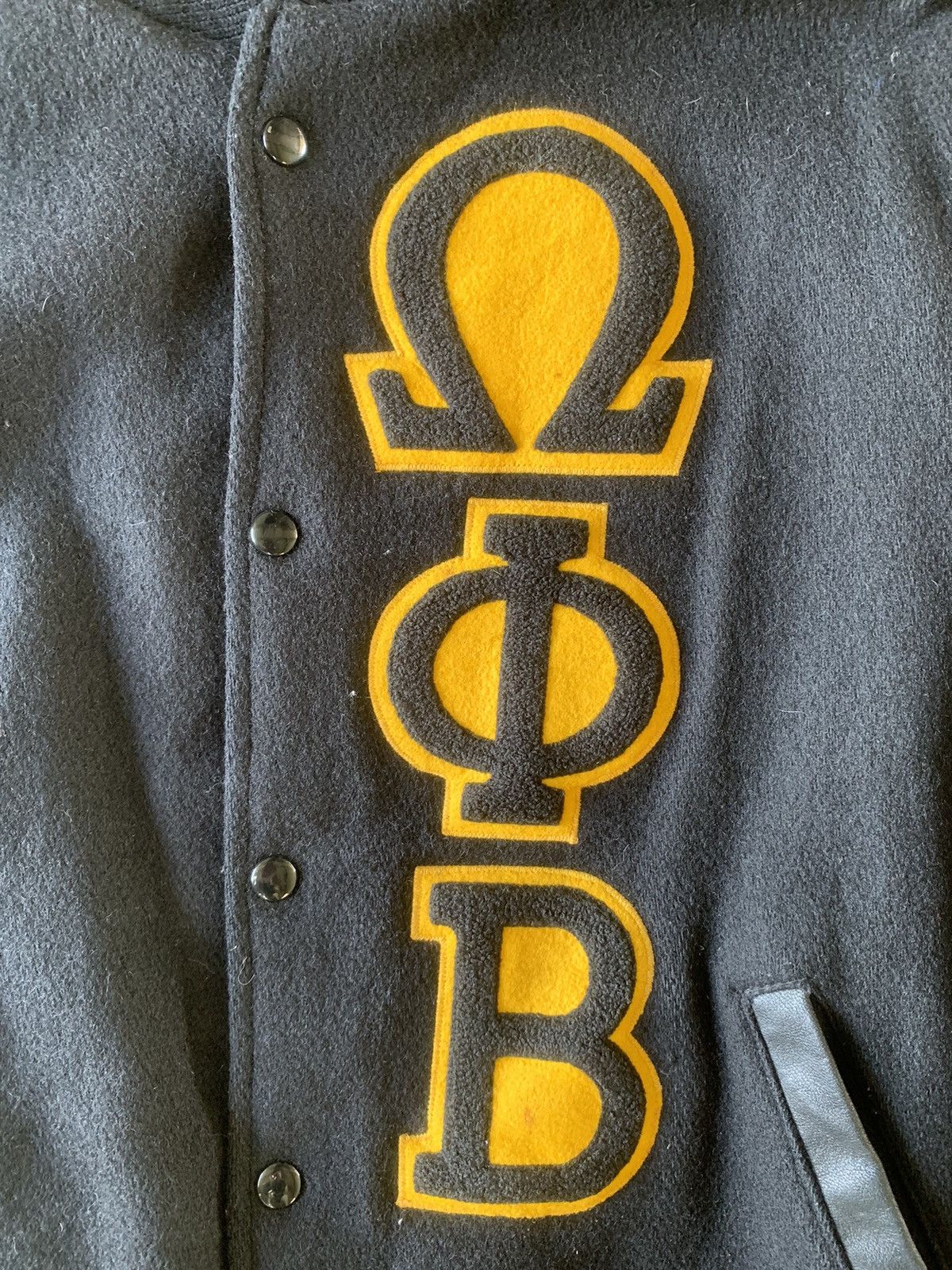 Vintage Vintage 1970’s Omega Phi Beta Sorority inc Varsity Jacket Size US L / EU 52-54 / 3 - 4 Thumbnail