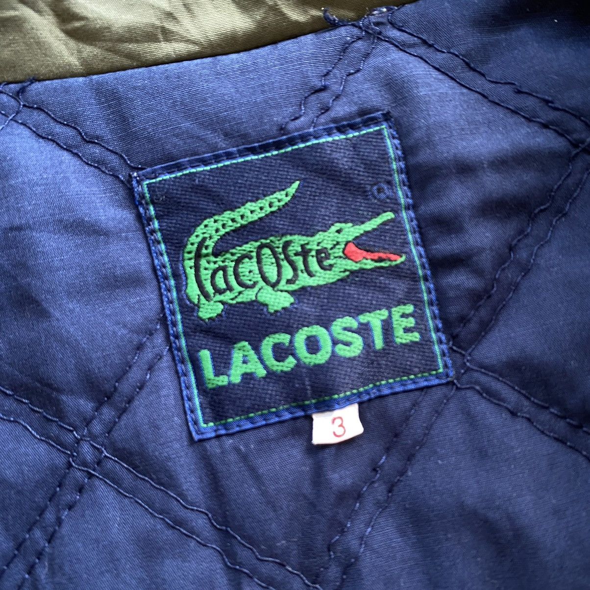Japanese Brand × Lacoste LACOSTE Vintage Quilted Puffer Button Jacket Size US M / EU 48-50 / 2 - 10 Thumbnail