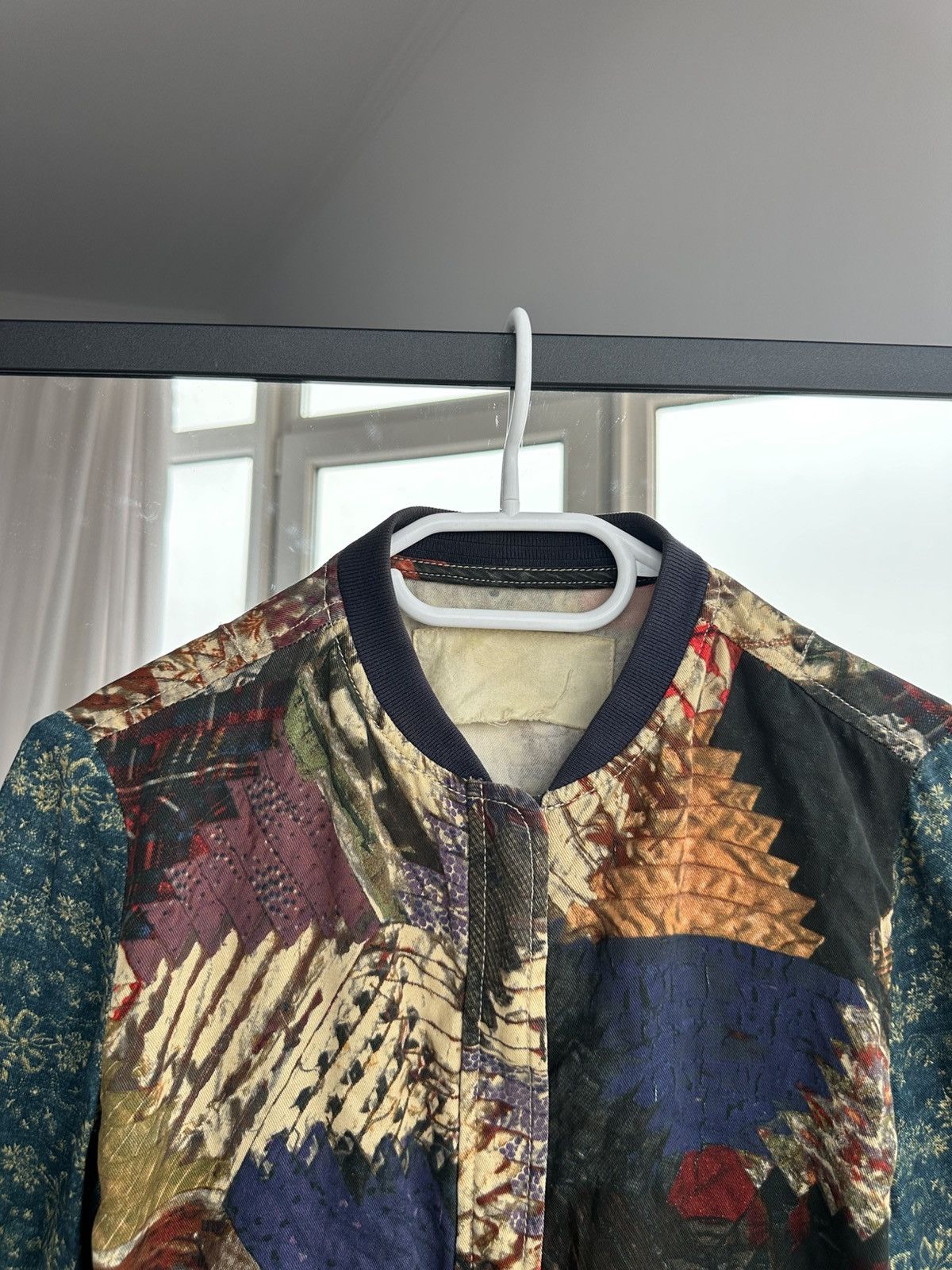 Denim & Supply Ralph Lauren Denim & Supply Ralph Lauren Patchwork Bomber Jacket Tencel Size XS / US 0-2 / IT 36-38 - 3 Thumbnail