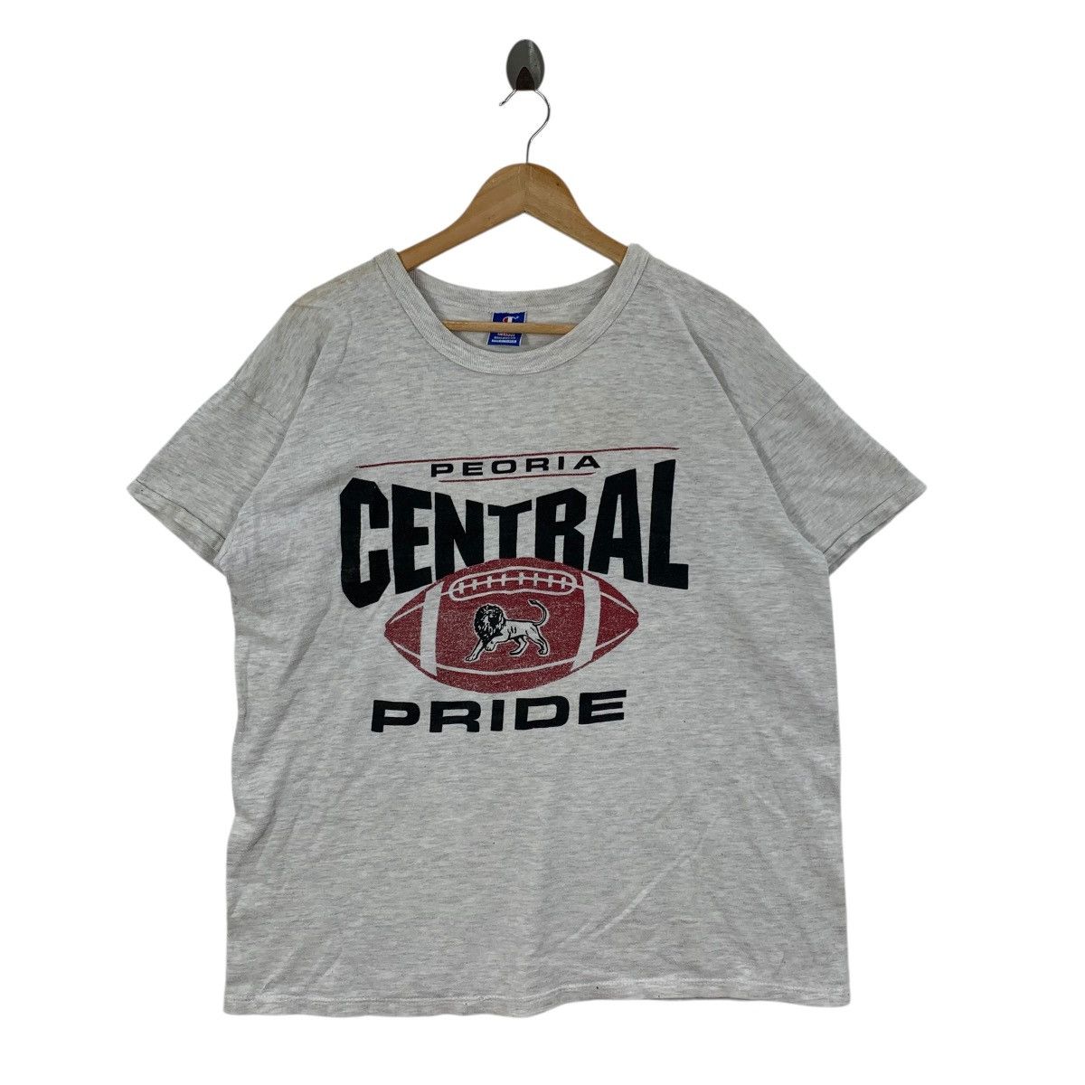 Champion Vintage 90s CHAMPION Blue Bar Peoria Central Pride Tshirt Size US XL / EU 56 / 4 - 1 Thumbnail