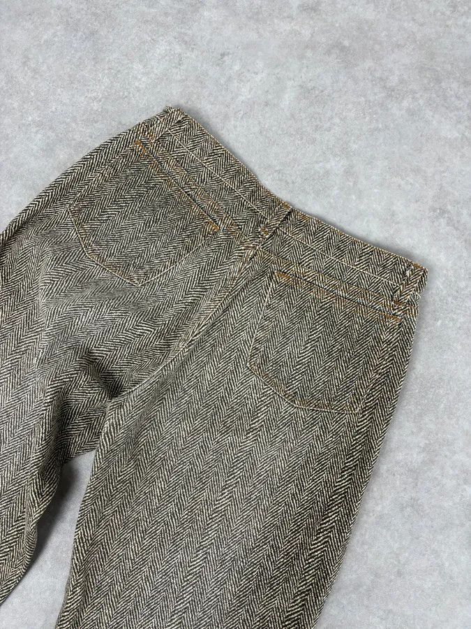 Roberto Cavalli 1990s Roberto Cavalli Zigzag Beige Pants Size US 32 / EU 48 - 7 Thumbnail