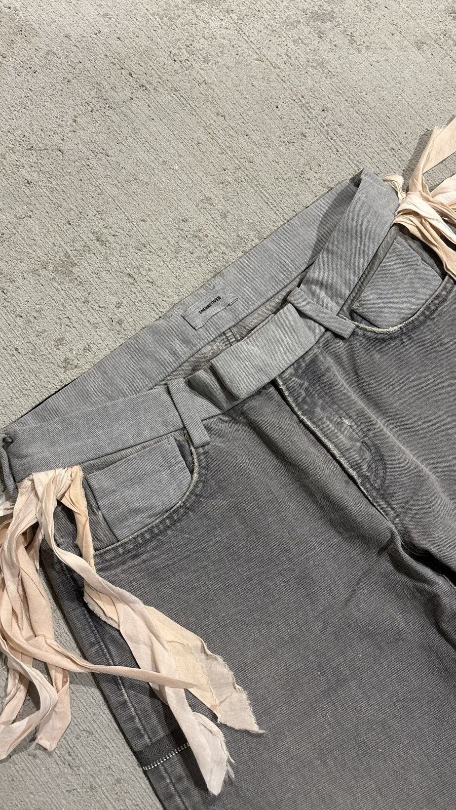 Jun Takahashi × Undercover Undercover SS2005 But Beautiful Fringe Denim Size US 32 / EU 48 - 3 Thumbnail