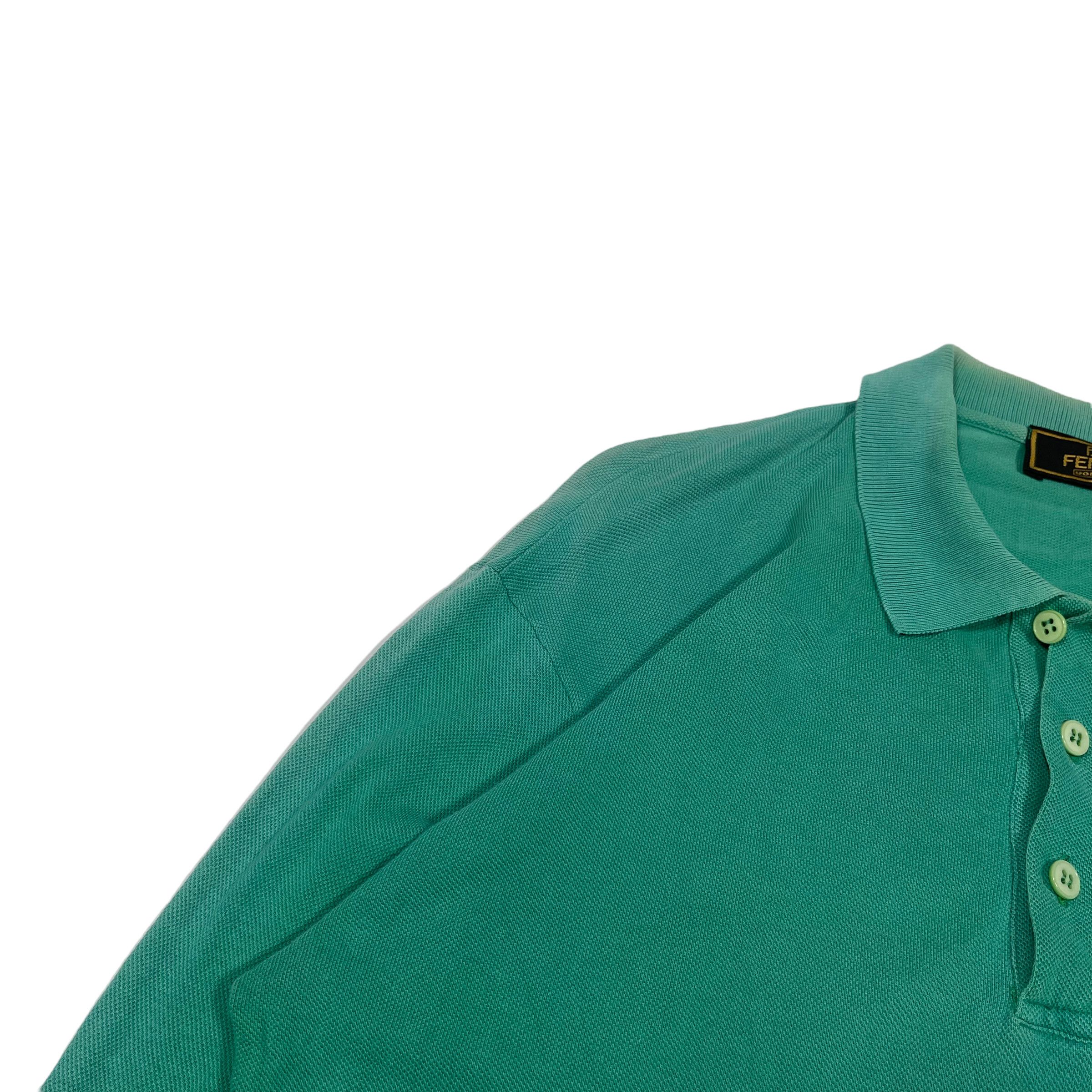 Fendi × Vintage Fendi Vintage 1990s Embroidered Polo Shirt Size US M / EU 48-50 / 2 - 5 Thumbnail