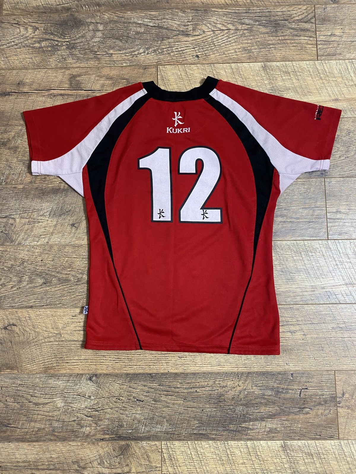 Japanese Brand RARE LINLITHGOW RFC RUGBY JERSEY #12 KUKRI RETRO BLOKECORE L Size US L / EU 52-54 / 3 - 6 Thumbnail