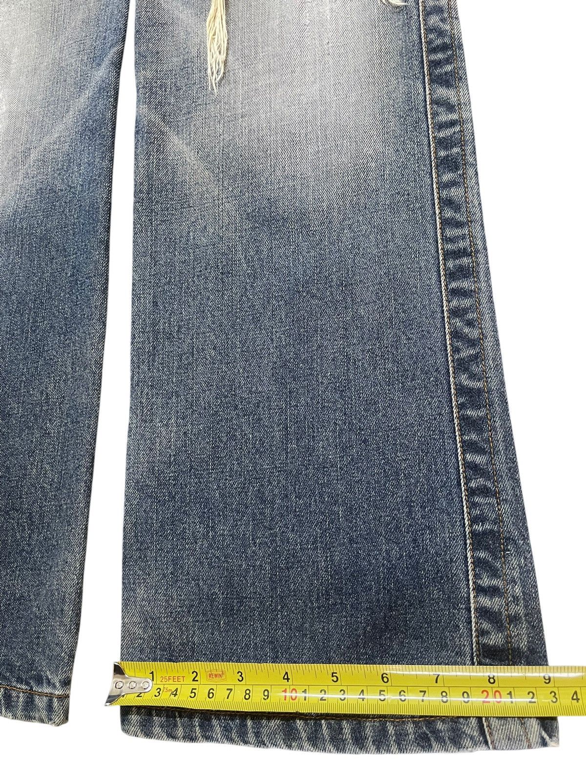 Diesel Vintage Diesel Industry Faded Wash Distressed Wide Leg Jeans Size US 32 / EU 48 - 18 Thumbnail