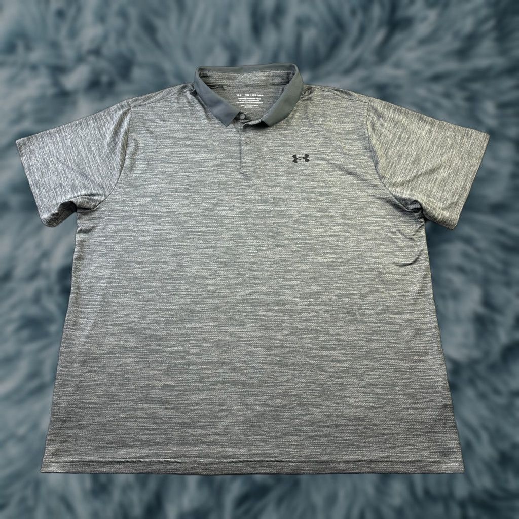 Under Armour Under Armour Polo Shirt Mens 4XL Gray HeatGear Golf Performance Heather Shirt Mens 4XL Gray Size US XXL / EU 58 / 5 - 1 Thumbnail
