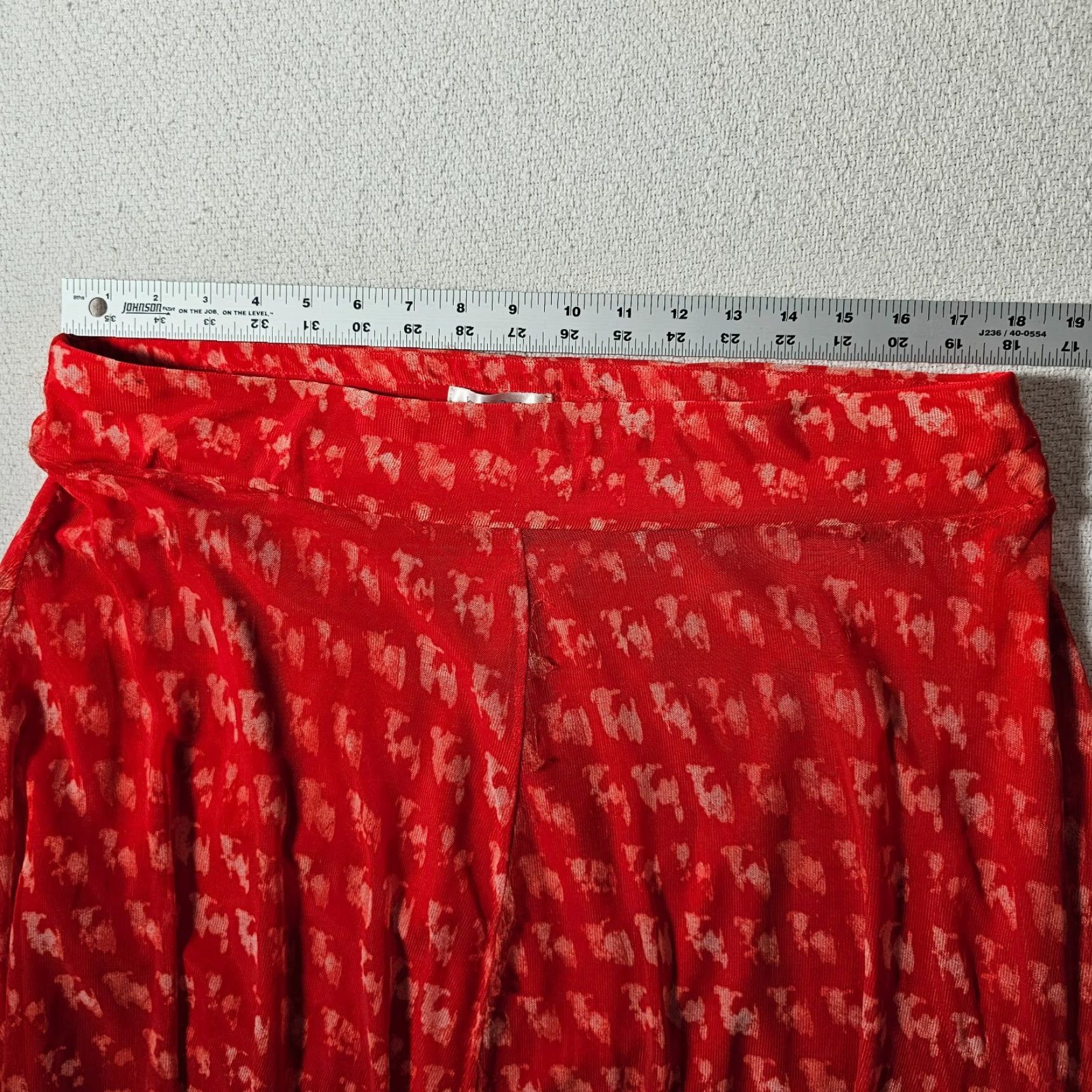 Vintage VINTAGE John Paul Richard Midi Skirt Women XL Orange A-Line Boho 80s 90s Festival Hippie Beach Stretch Size 40" / US 18 - 4 Thumbnail