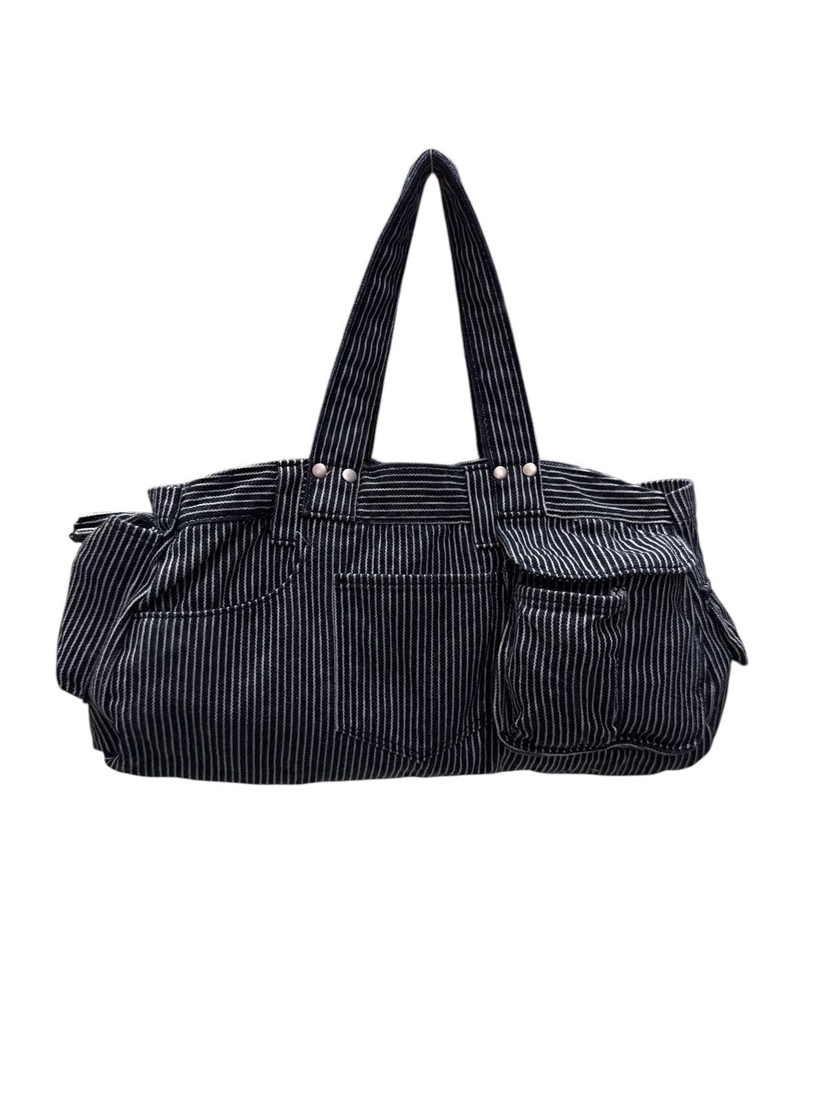 Issey Miyake SUNAO KUWAHARA BY ISSEY MIYAKE HICKORY STRIPES TOTE BAG Size ONE SIZE - 2 Thumbnail