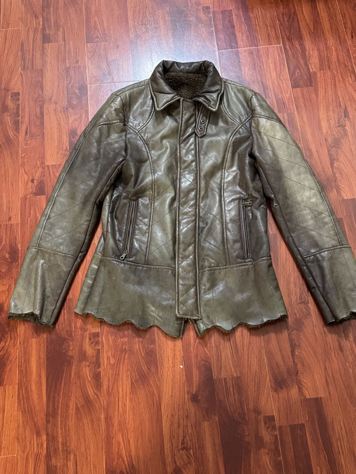 Obelisk Obelisk deerskin and raccoon fur leather jacket size L Size US L / EU 52-54 / 3 - 1 Thumbnail