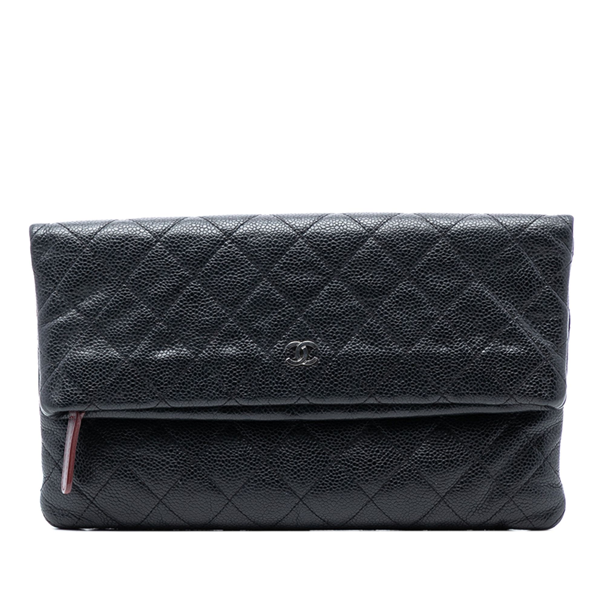 Chanel Chanel Quilted Caviar CC Beauty Foldover Clutch Size ONE SIZE - 1 Thumbnail