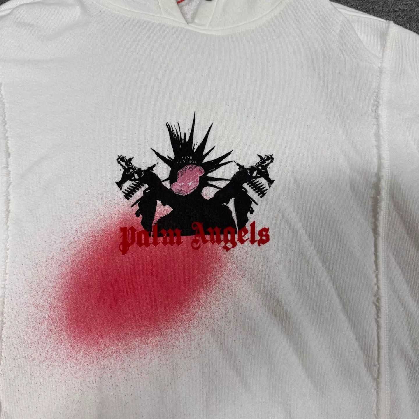 Moncler Moncler x Palm Angels white graffiti print hoodie L 99 new Size US L / EU 52-54 / 3 - 5 Thumbnail