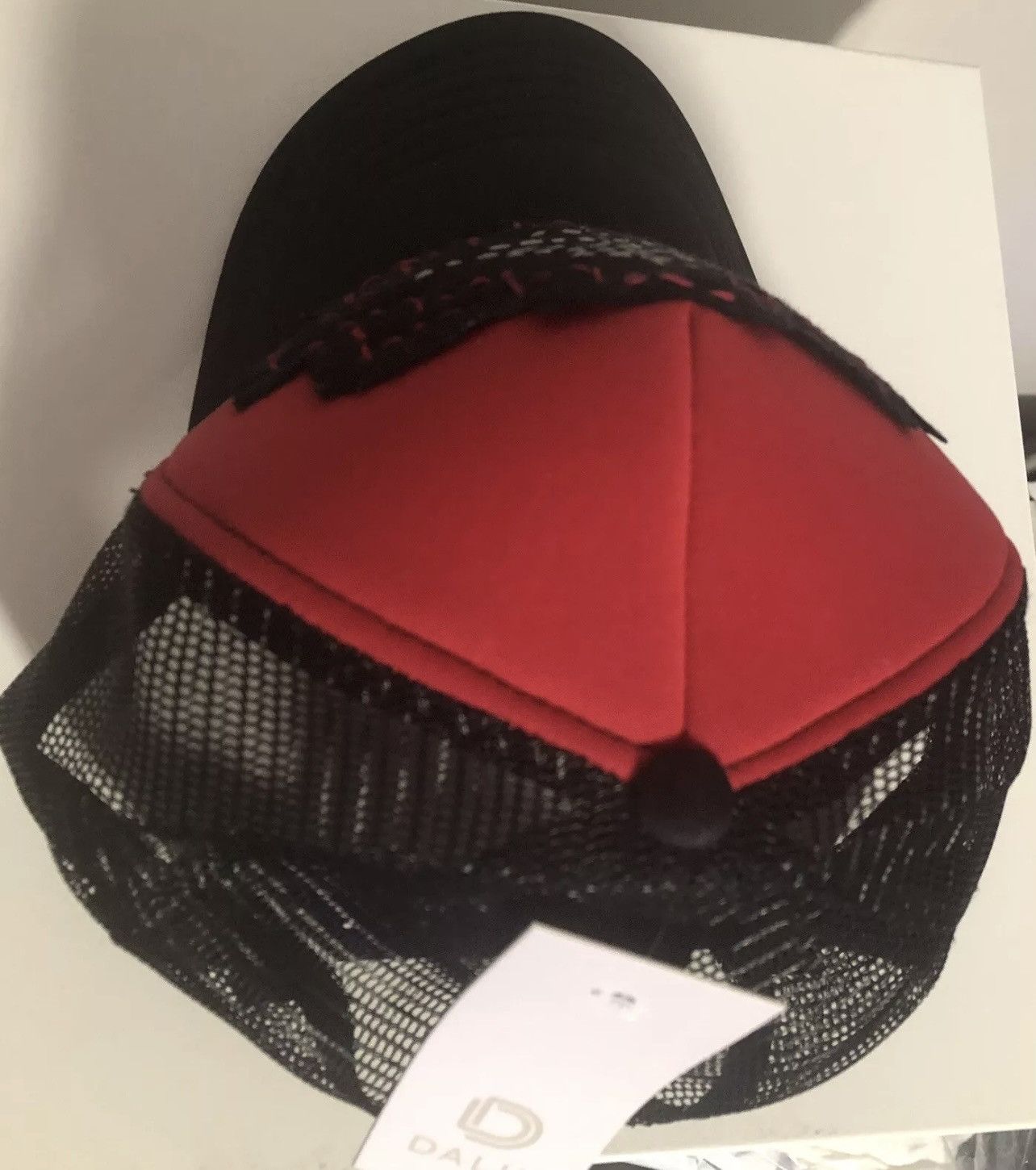 Other Black and Red Sashiko Trucker Hat Hand Stitched Rare 1/1 Size ONE SIZE - 7 Thumbnail