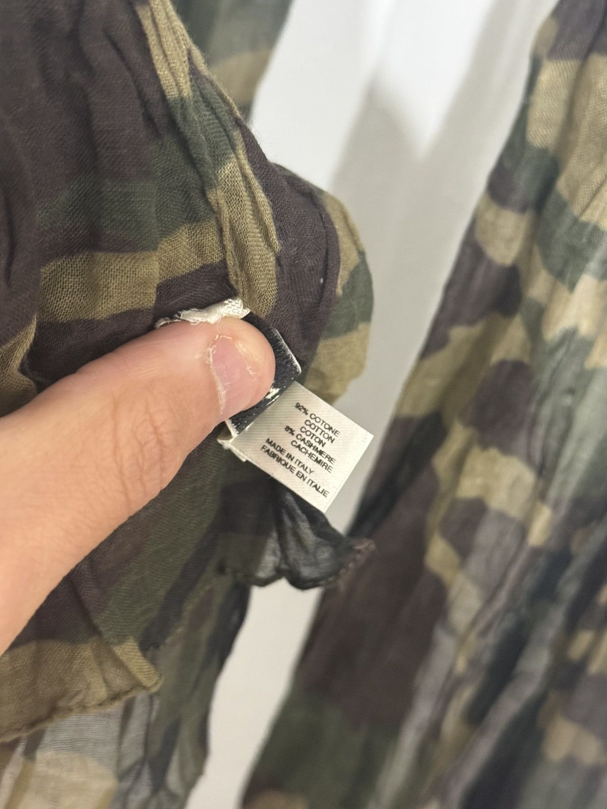 Saint Laurent Paris Hedi Long Camo Scarf *Rare* Size ONE SIZE - 3 Thumbnail