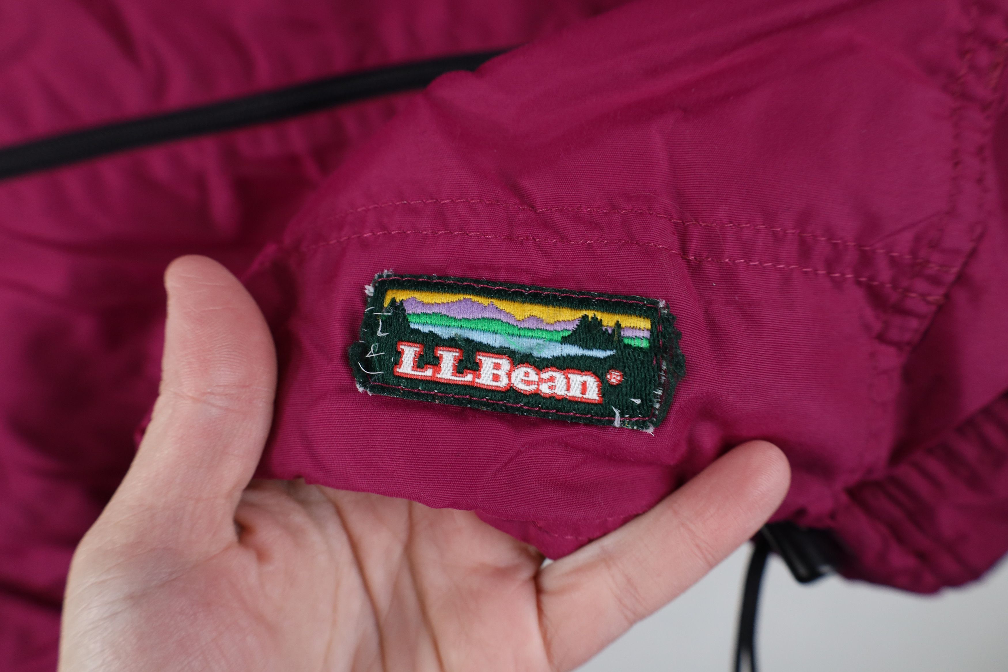 L.L. Bean Vintage 90s LL Bean Spell Hooded Packable Anorak Jacket Pink Size M / US 6-8 / IT 42-44 - 4 Thumbnail