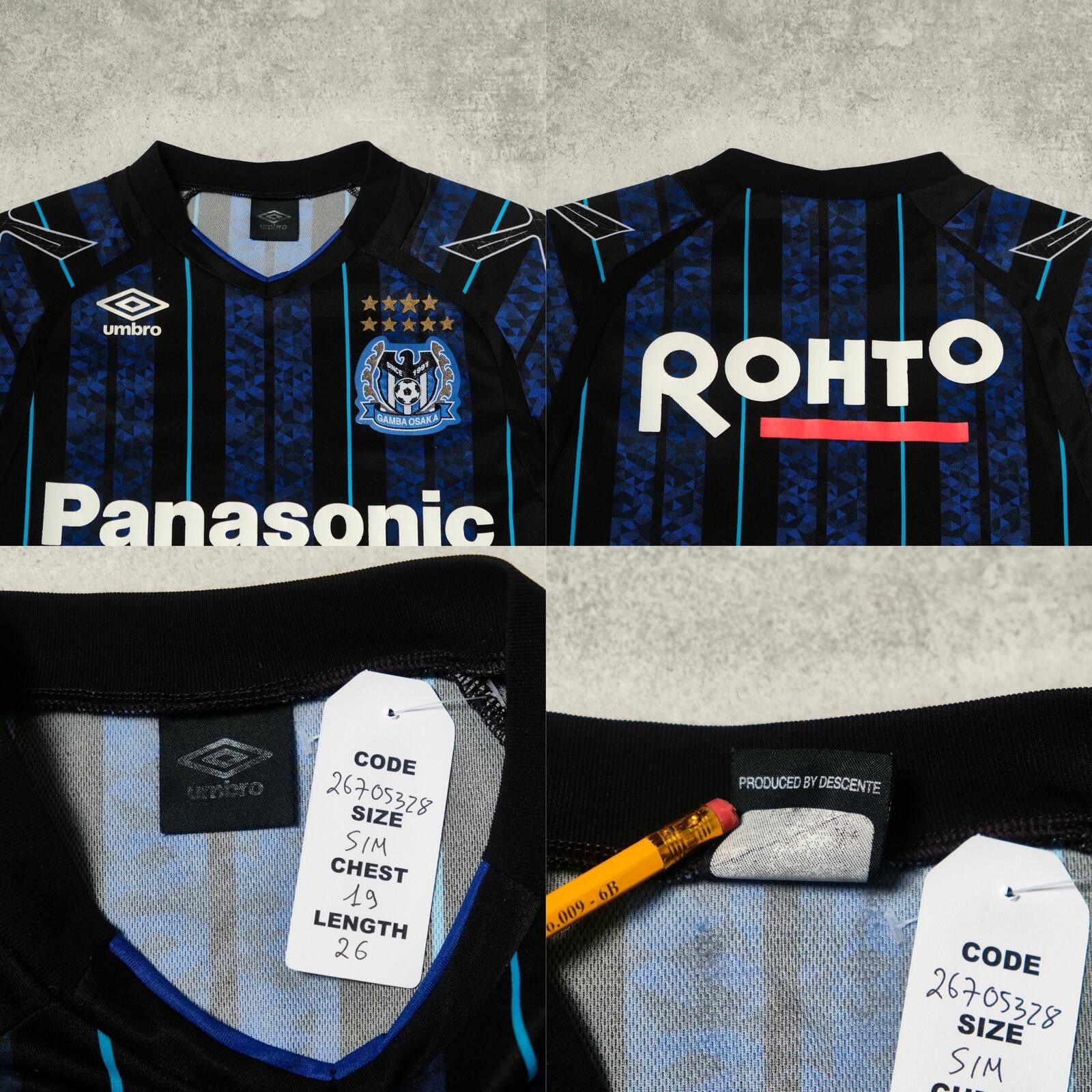 Umbro 2018 Gamba Osaka Home Shirt Umbro J-League (S/M) Size US S / EU 44-46 / 1 - 4 Thumbnail