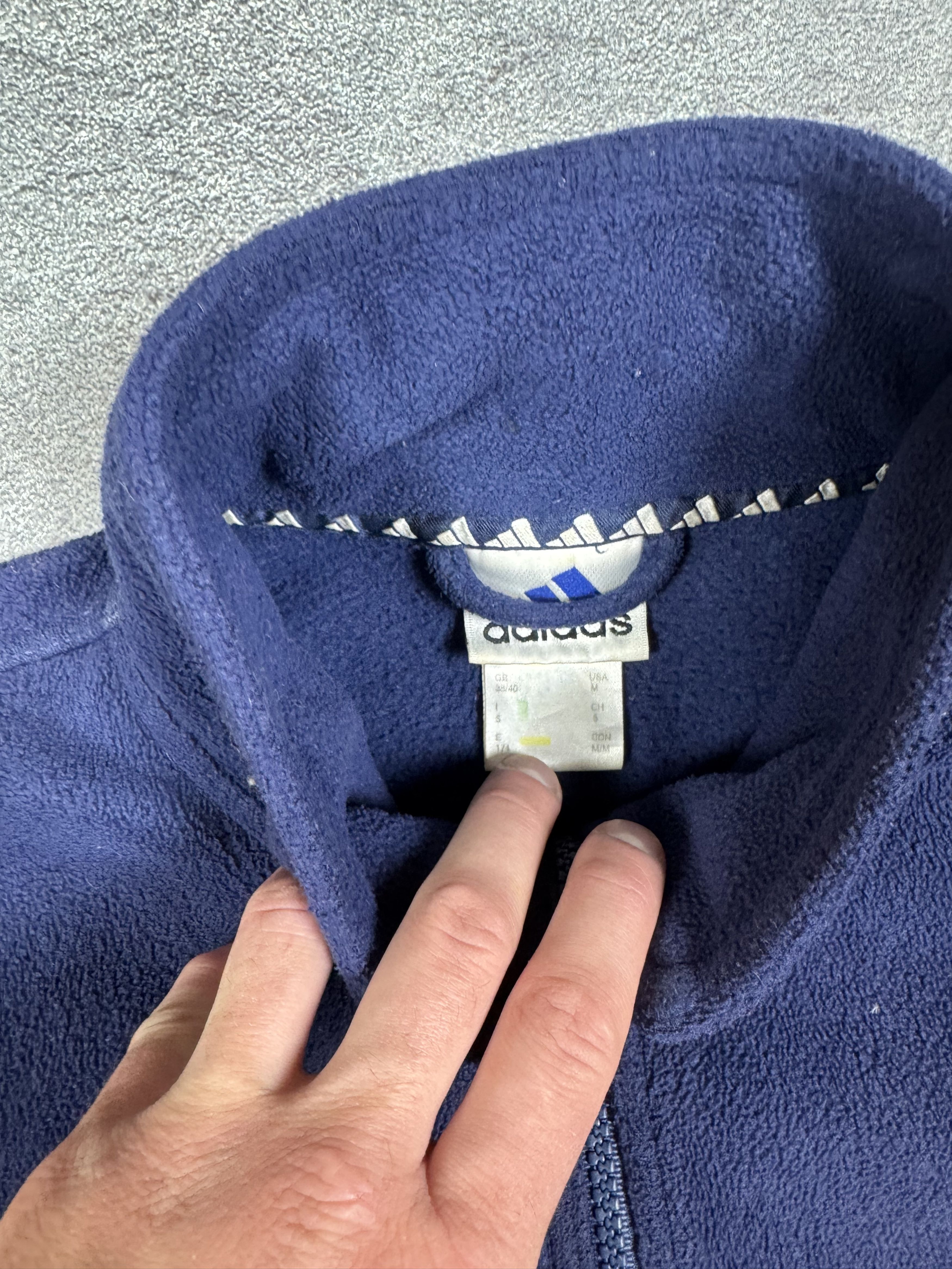 Adidas VTG 2000s Y2K Adidas Fleece Zip Sweatshirt Size M Retro Size US M / EU 48-50 / 2 - 3 Thumbnail