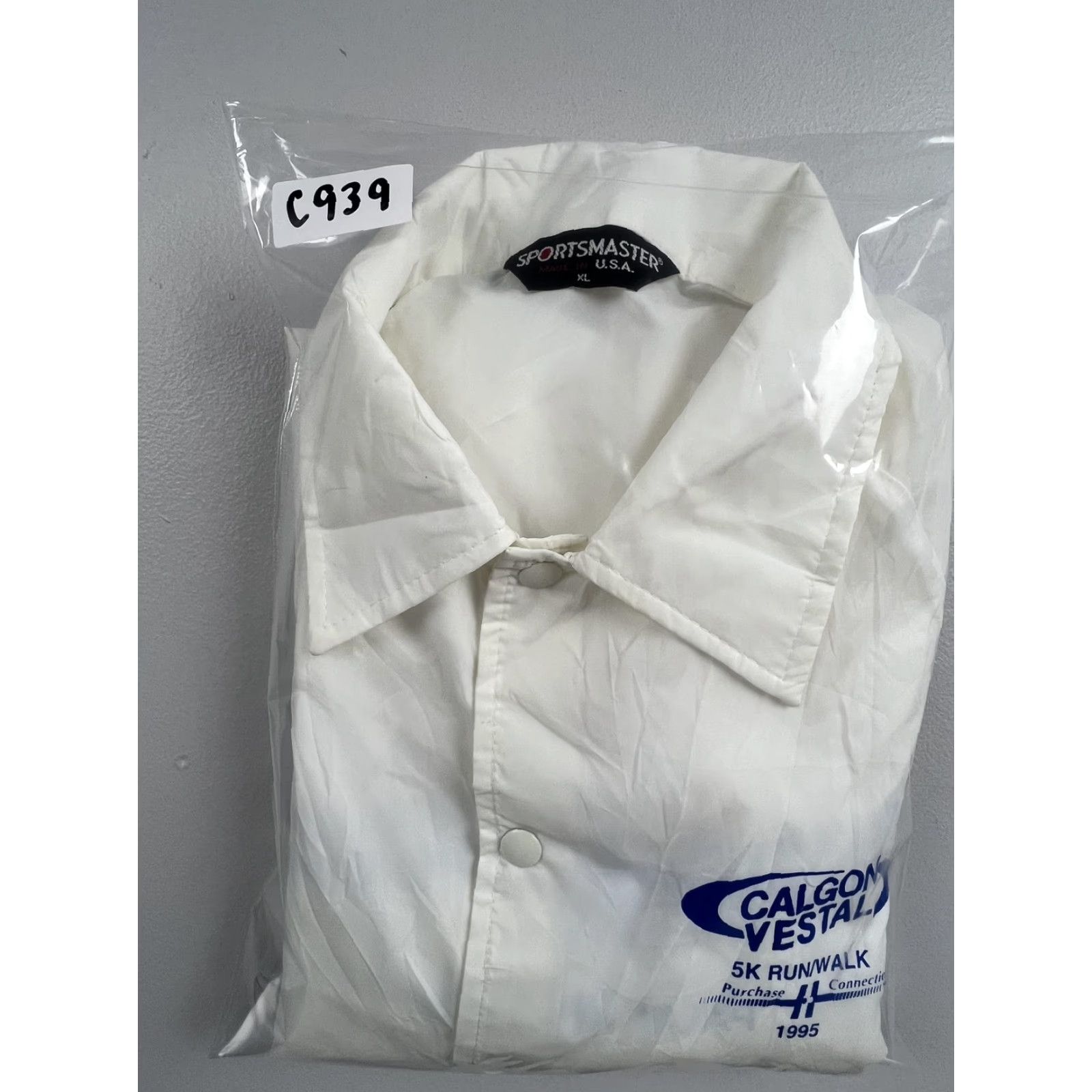 Vintage VINTAGE Sportsmaster Jacket Mens XL White Windbreaker Calgon Run Walk 1995 USA Size US XL / EU 56 / 4 - 7 Thumbnail