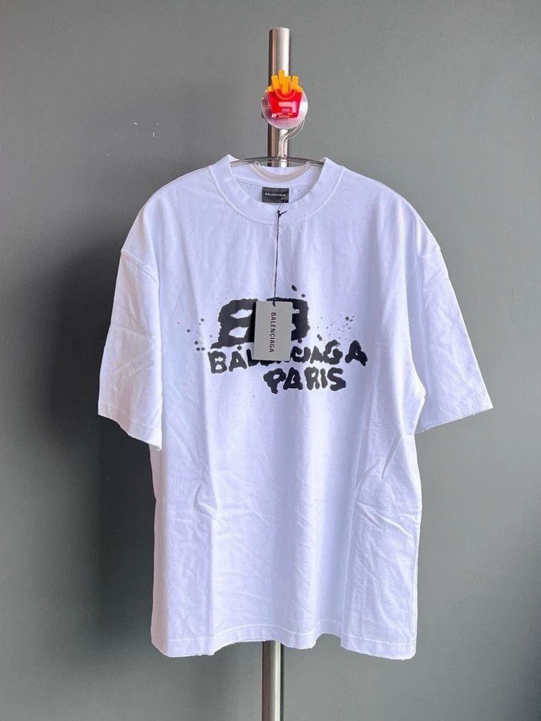 Balenciaga Balenciaga SS23 Letter Printed Crewneck Short Sleeve T-Shi Size US S / EU 44-46 / 1 - 1 Thumbnail