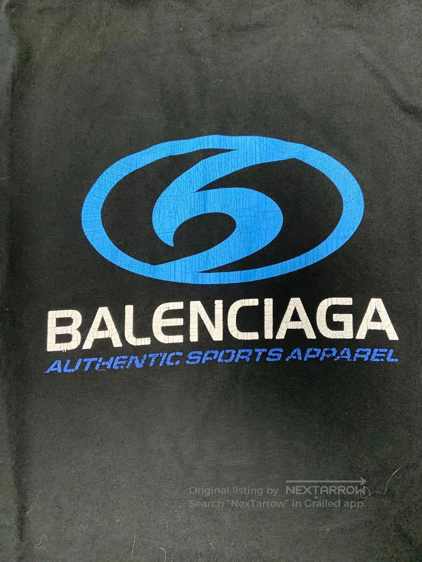 Balenciaga Balenciaga Blue Logo Print Crewneck T-Shirt. Size US XXS / EU 40 - 3 Thumbnail