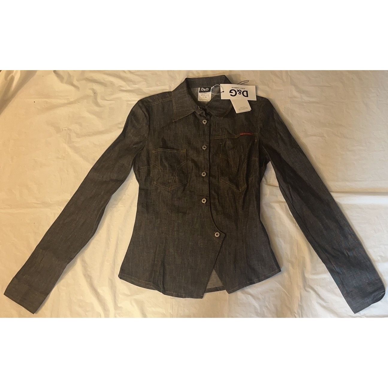 Dolce & Gabbana Vintage Y2K Dolce & Gabbana Black Dark Wash Denim Size S / US 4 / IT 40 - 3 Thumbnail