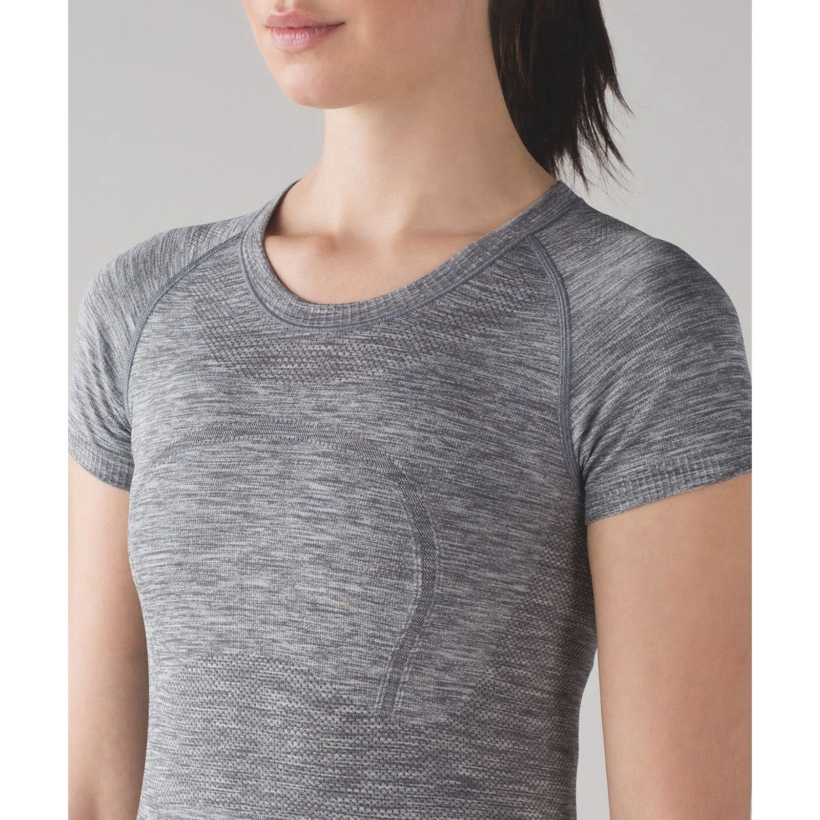 Lululemon Lululemon Swiftly Tech Space Dye Seamless Shirt Gray 10 Size L / US 10 / IT 46 - 1 Thumbnail