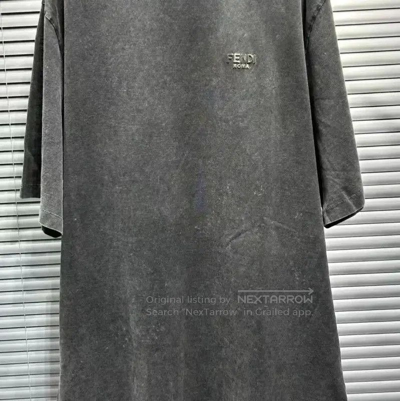 Fendi Fendi Men's Summer Black Gray T-Shirt . Size US L / EU 52-54 / 3 - 3 Thumbnail