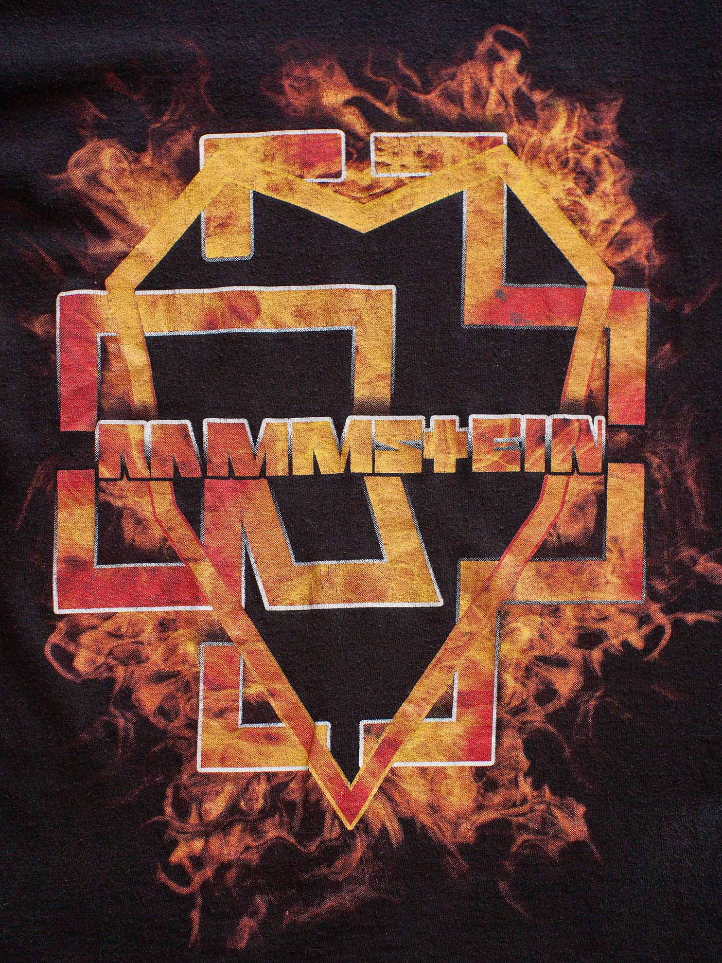 Band Tees Vintage 00s Rammstein Industrial Metal Band Promo T-Shirt Size US M / EU 48-50 / 2 - 3 Thumbnail