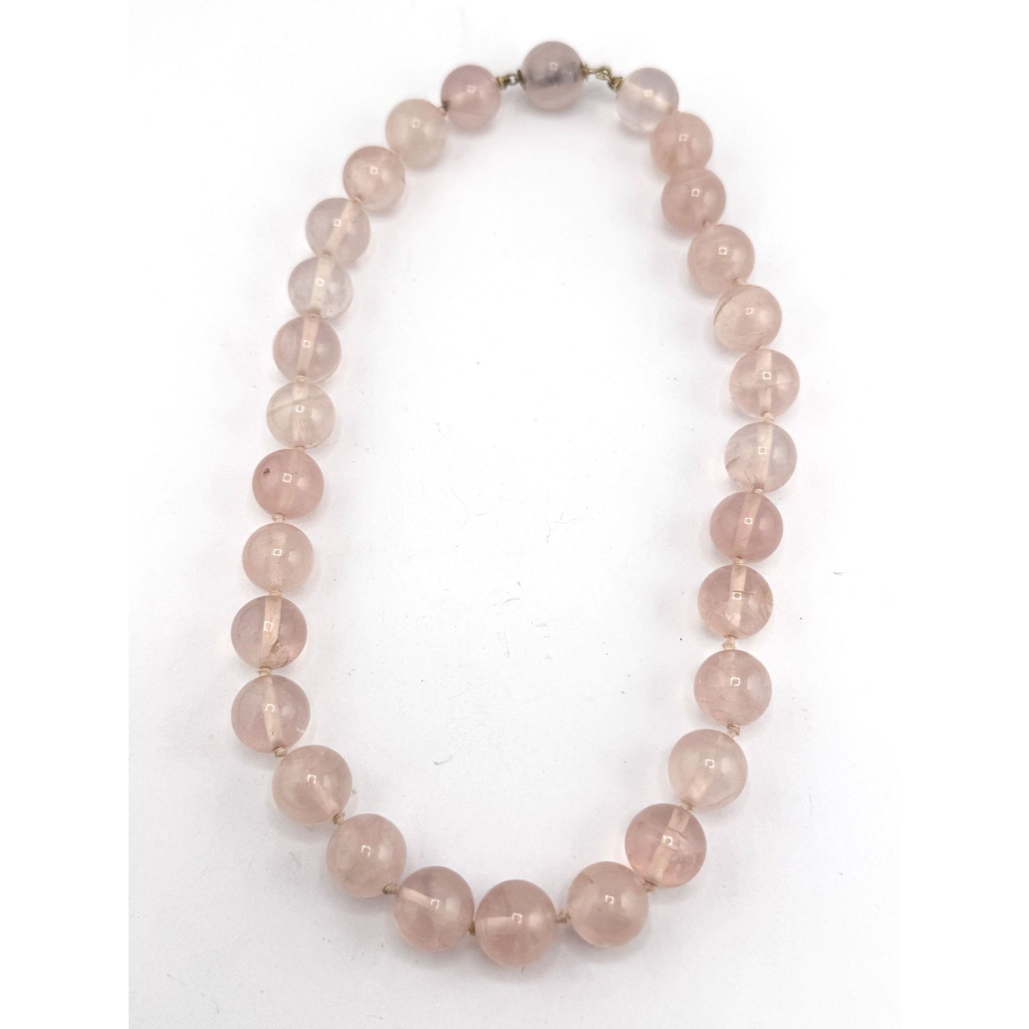Vintage Vintage 14K Gold Clasp Pink Topaz Beaded Stone Collar Neckla Size ONE SIZE - 1 Thumbnail