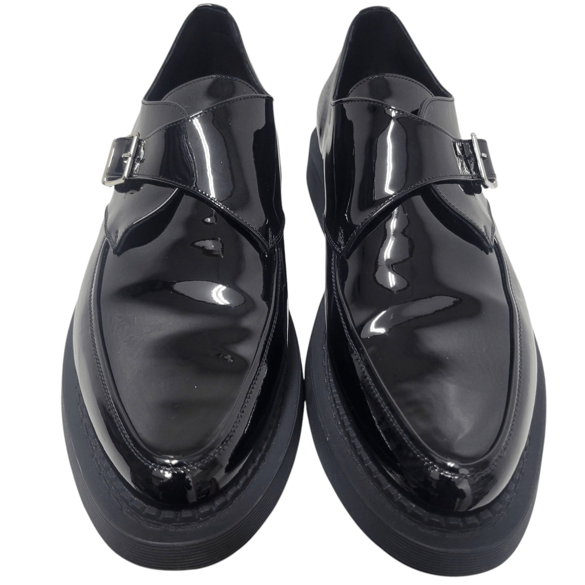 Saint Laurent Paris Saint Laurent Paris Anthony Patent-Leather Monk Strap Shoes Size US 9.5 / EU 42-43 - 5 Thumbnail