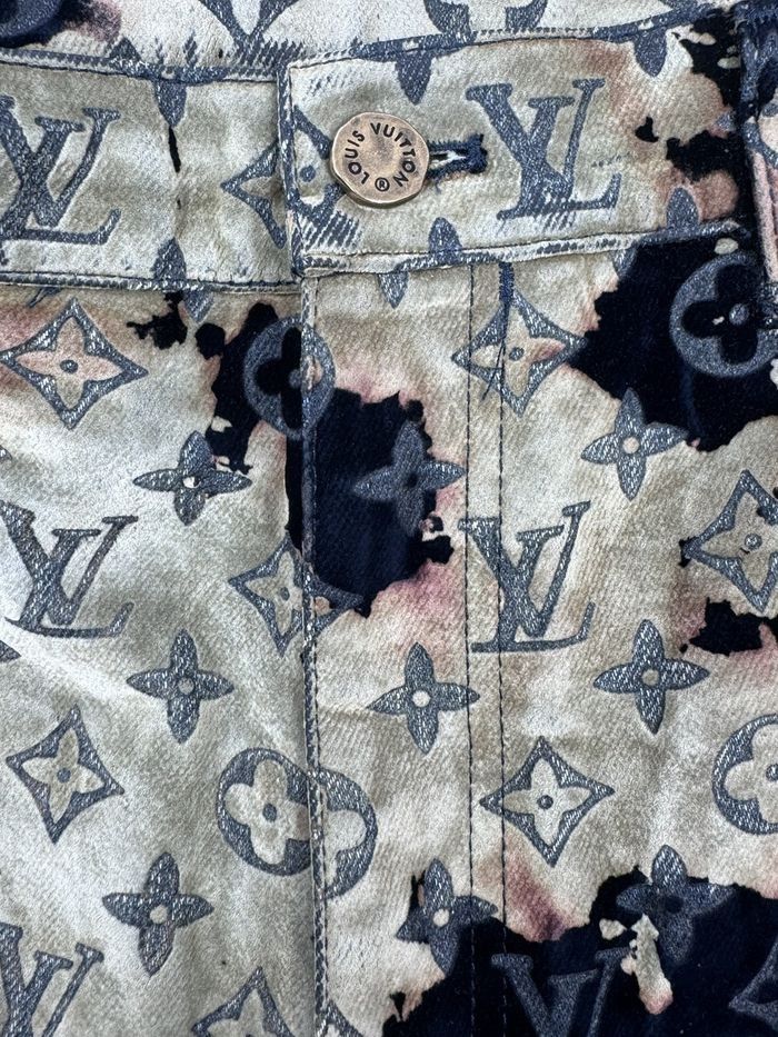 Louis Vuitton Monogram Print Faded Denim Size US 36 / EU 52 - 8 Thumbnail