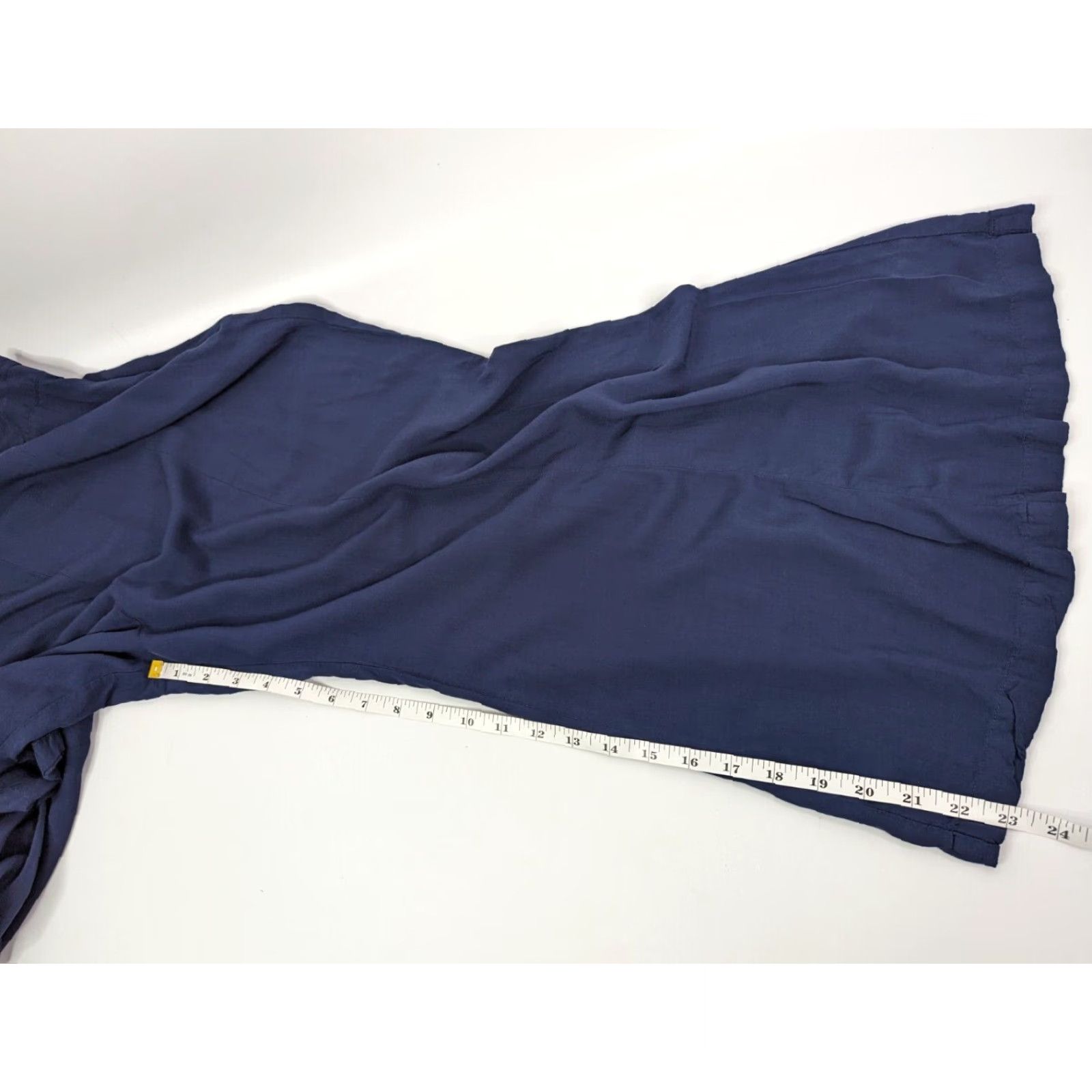 Vintage VINTAGE Maeve Anthropologie Canna Culotte Navy Blue High Rise Wide-Leg Pants Womens 12 Size 34" / US 12 / IT 48 - 6 Thumbnail
