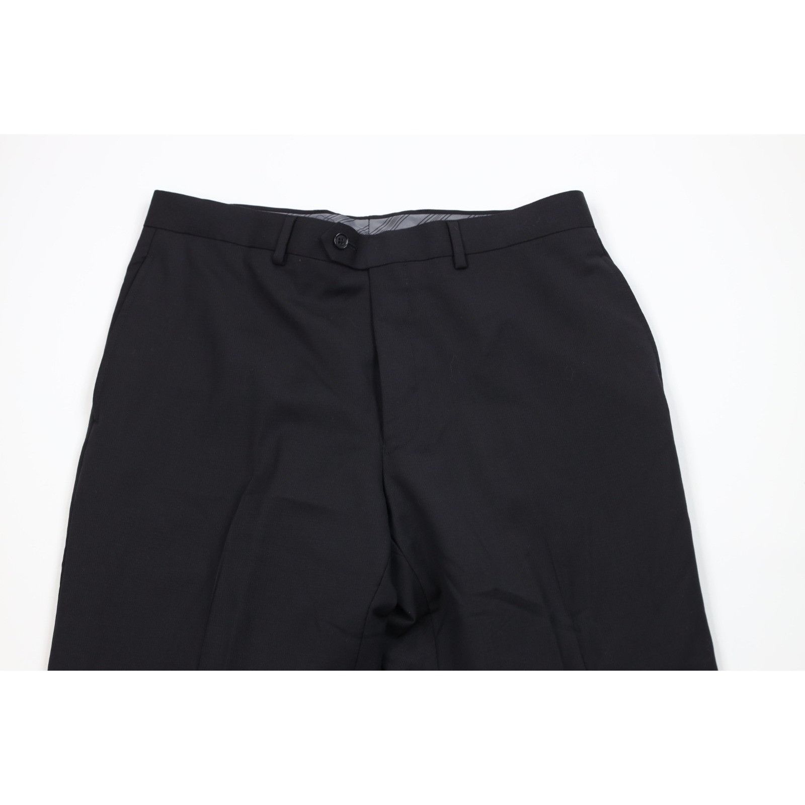 Calvin Klein Calvin Klein 2 Piece Wool Wedding Suit Black Size 40R - 9 Thumbnail