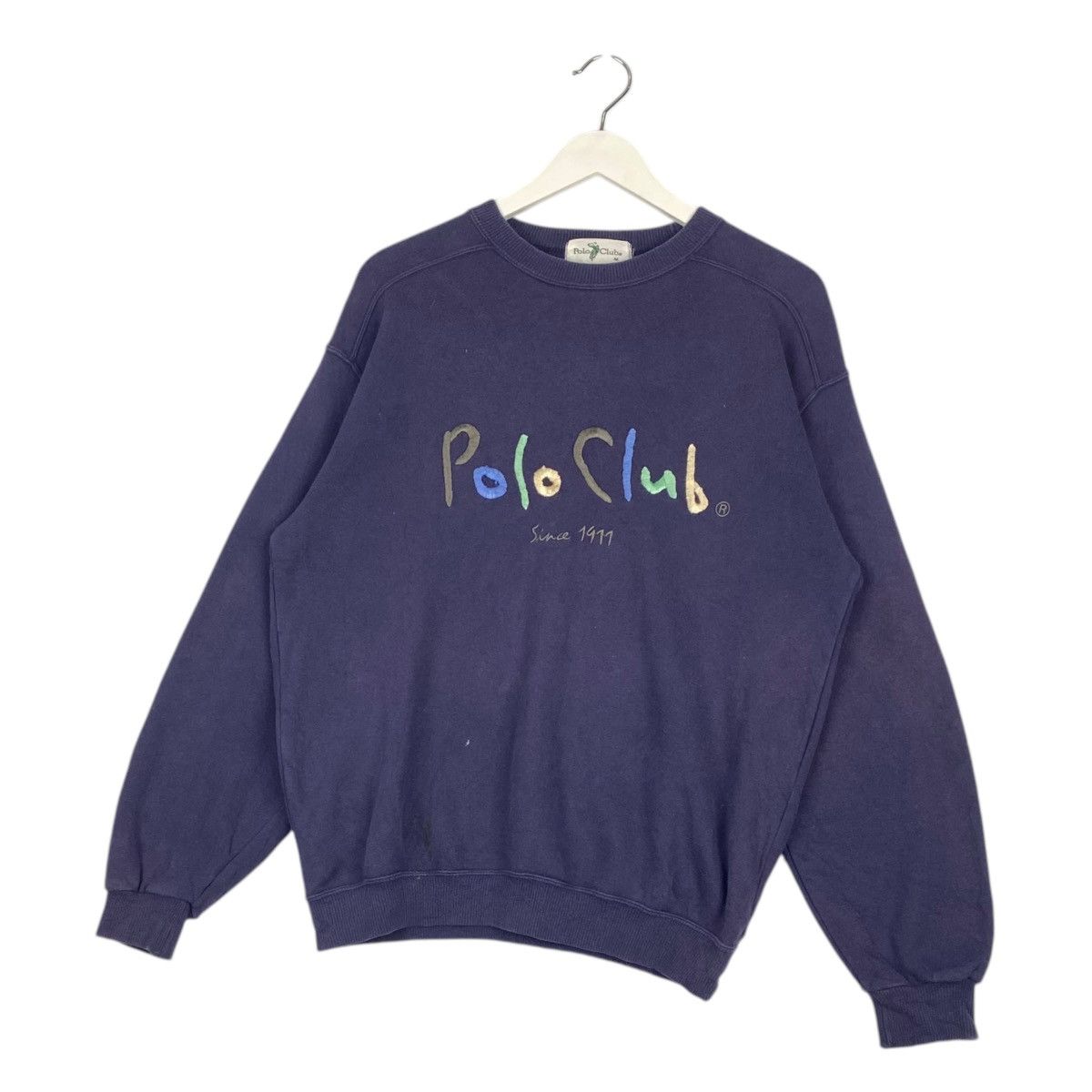 Beverly Hills Polo Club × Vintage Vintage Polo Club Embroidered Crewneck Sweatshirt Navy Blue Size US L / EU 52-54 / 3 - 2 Thumbnail
