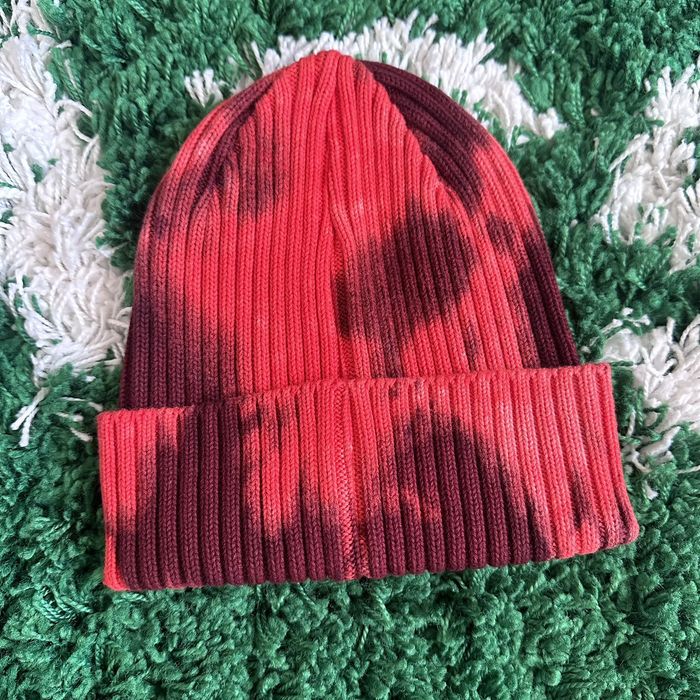 Supreme Supreme Overdyed Beanie Splatter Red Hat | Grailed