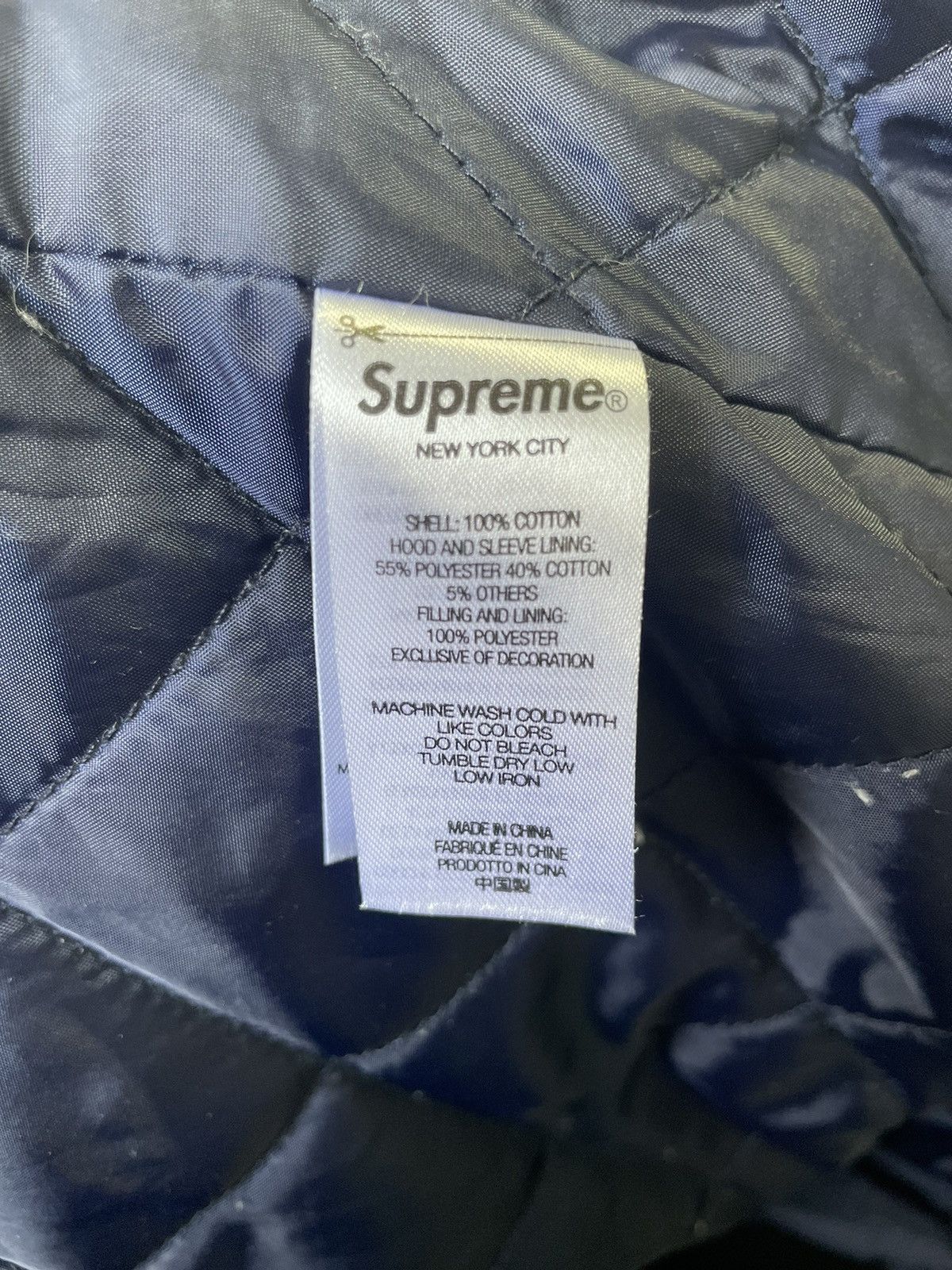 Supreme Supreme Fleece Hooded Denim Shirt Jacket Size US XL / EU 56 / 4 - 6 Thumbnail