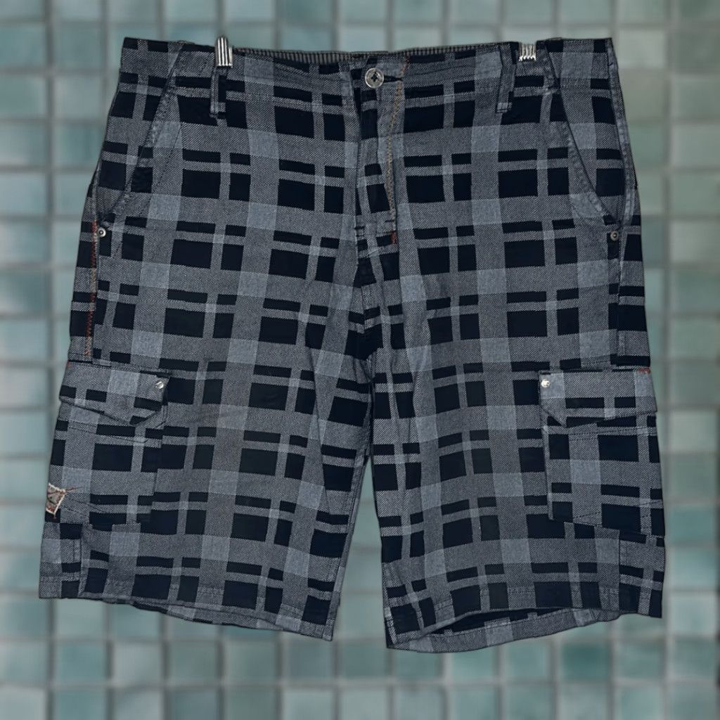 Rusty Rusty Surf Cargo Shorts Men’s 36 100% Cotton Multicolor Casual Black Gray Cargo Shorts Mens Regular Size US 36 / EU 52 - 1 Thumbnail
