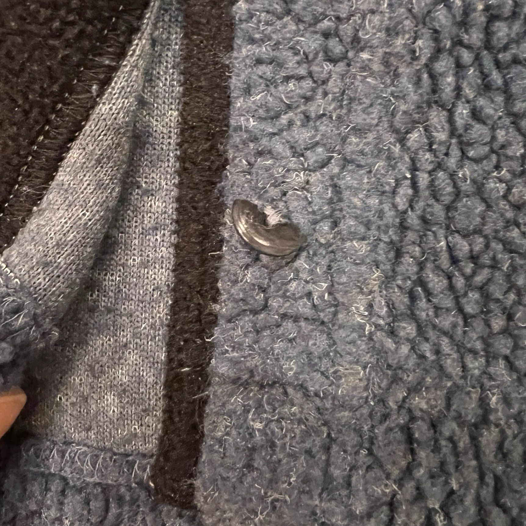 Vintage LL Bean Jacket Women Size Large Blueish Gray Sherpa Lined Button Front Women Size L / US 10 / IT 46 - 3 Thumbnail
